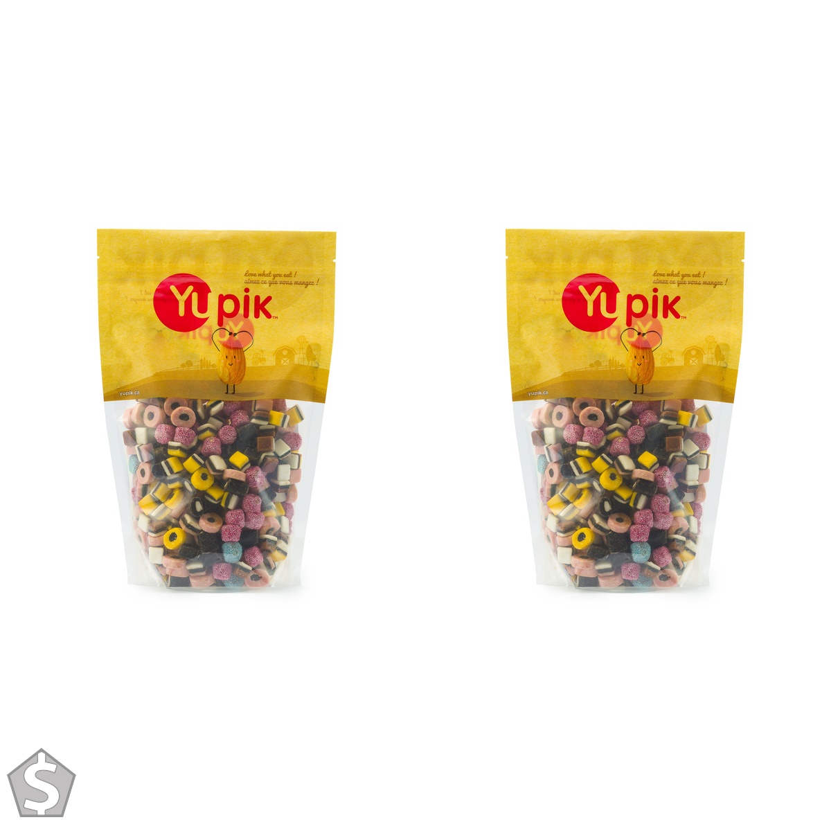 Yupik Assorted Mini Licorice Candies, 1 kg, 6 Count, Natural Flavours & Colors, Mixed Shapes & Textures, Ideal Snack & Gifts 6 kg (Pack of 2)