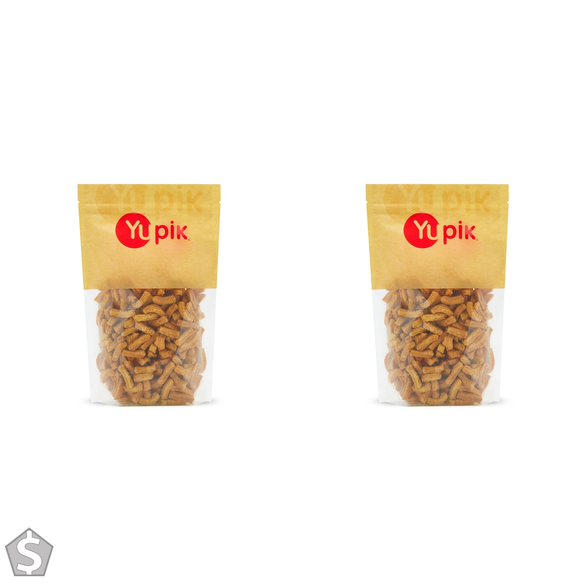 Yupik SOYA Sticks Honey & Mustard, 400 g, 6 Count, Kosher, Non-GMO, Crunchy Snack with Savoury Flavour, Low-Calorie, Cholesterol-Free (Pack of 2)