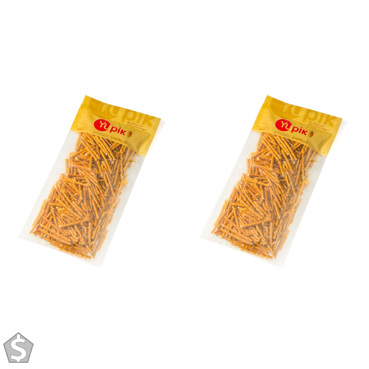 Yupik Pretzel Sticks, 450 g, 6 Count, Lightly Salted Vegan Snack, Crunchy Low-Fat & Cholesterol-Free, Perfect for Snacking, Picnics & (Pack of 2)