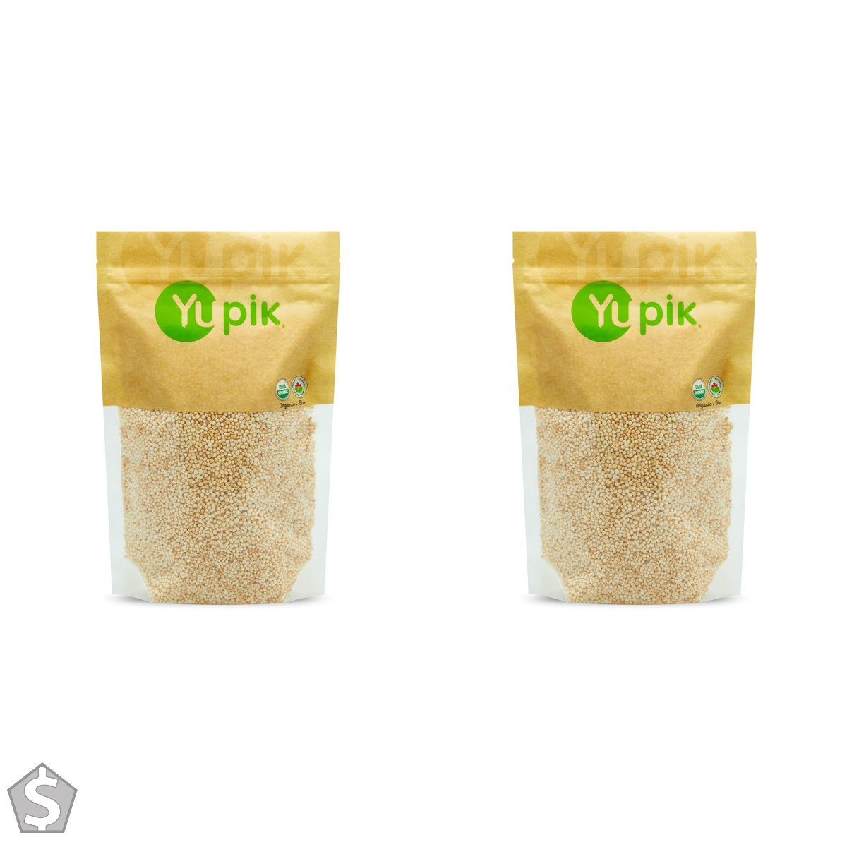 Yupik Organic Puffed Quinoa, 200 g, 6 Count, Gluten-Free, Non-GMO, Kosher, Vegan, Unsalted, Oil-Free, Sugar-Free, Popped Grains, Light & (Pack of 2)