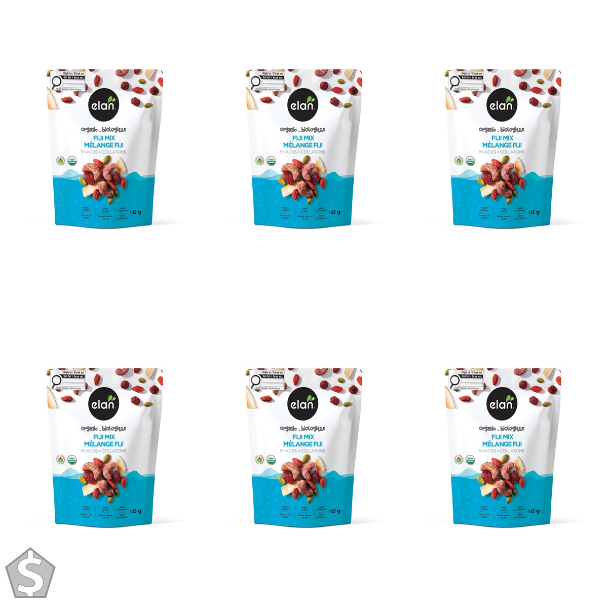 Organic Fuji Mix Snacks 135 g (Pack of 6)