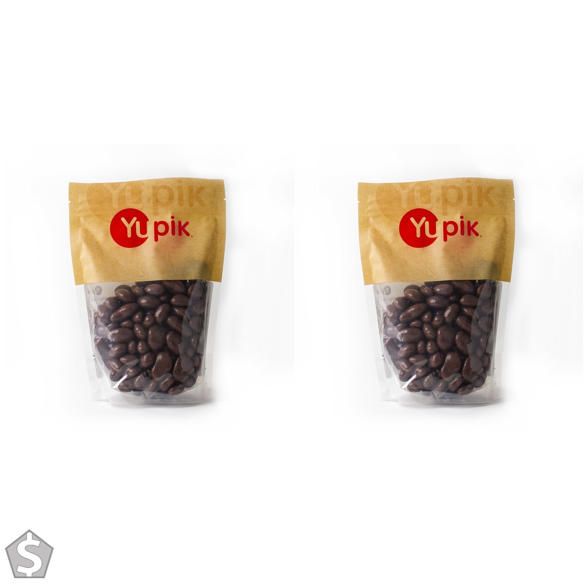 Yupik Milk Chocolate Maple Bourbon Pecans, 500 g, GMO-Free, Kosher, Roasted Pecans, Nuts Coated in Maple Bourbon Syrup & Fine Milk (Pack of 2)