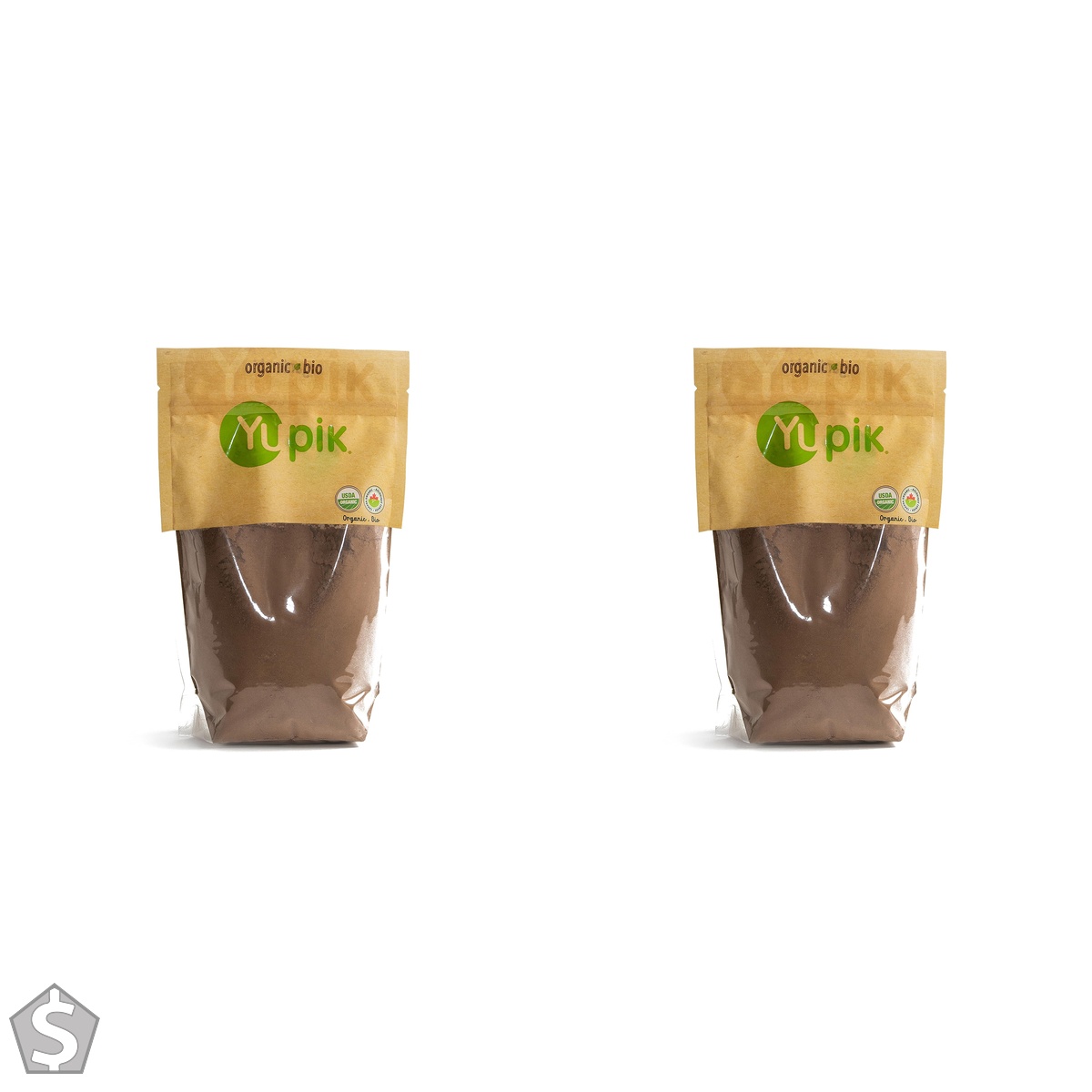 Yupik Organic Hot Chocolate Mix, 1 kg, Vegan, Gluten-Free, GMO-Free, Dairy-Free, Kosher, Cocoa Powder, Mix Easily, Plant-Based Chocolate (Pack of 2)