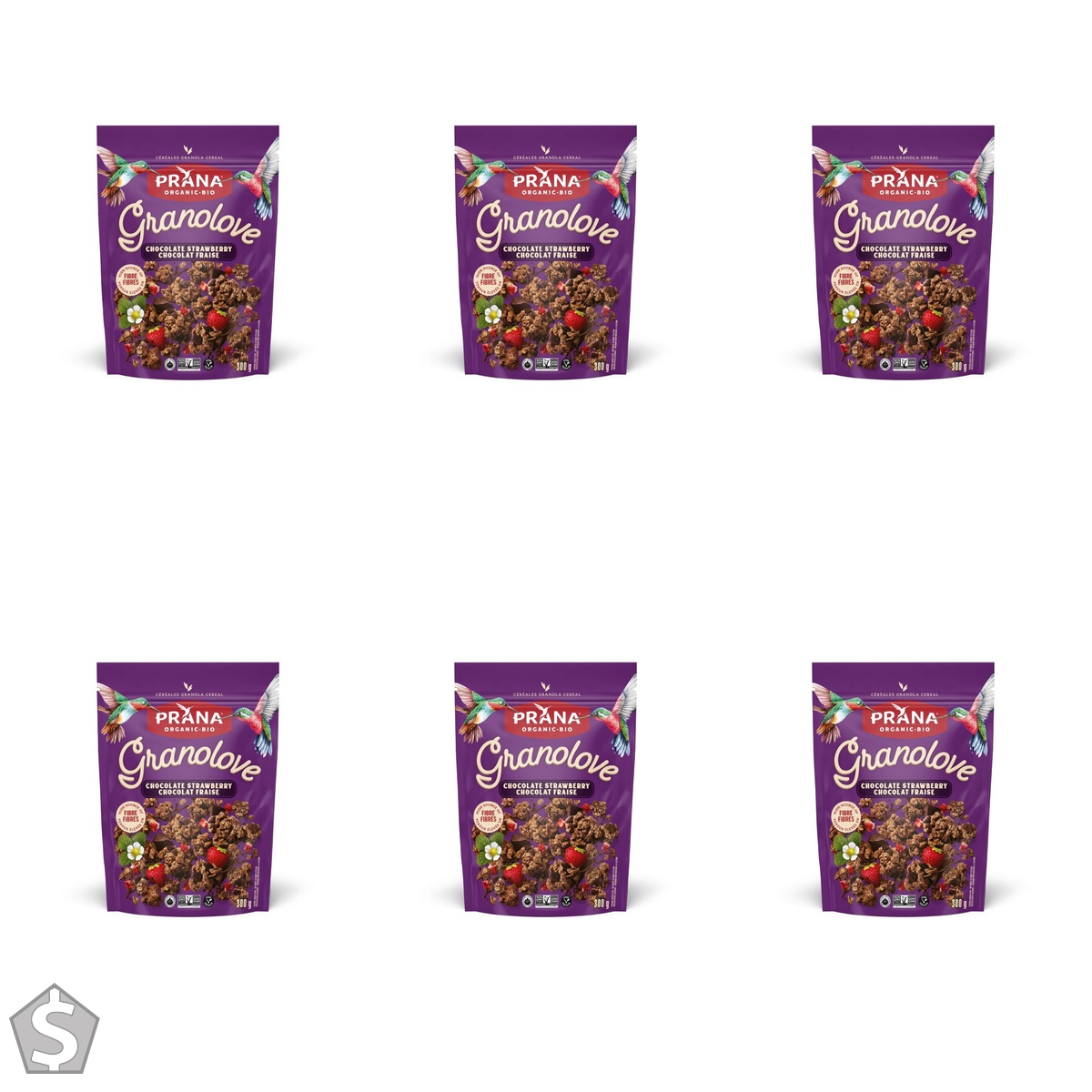 Prana - Granolove Gourmet Chocolate Strawberry Cake, 300g (Pack of 6)