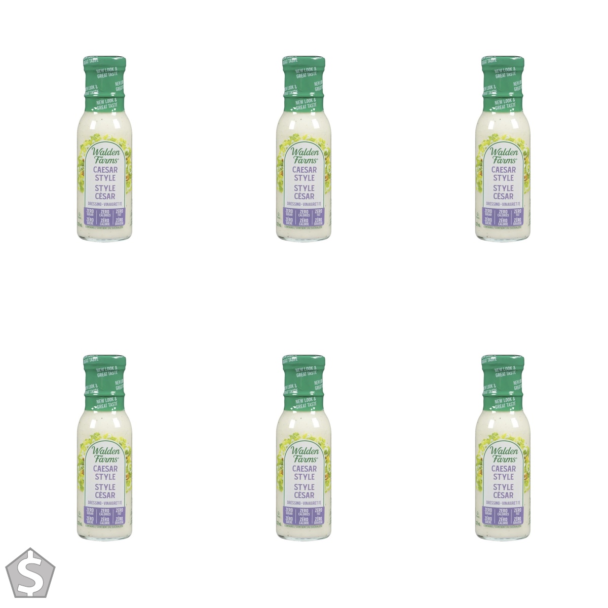 Walden Farms Caesar Style Dressing 240 ml (Pack of 6)
