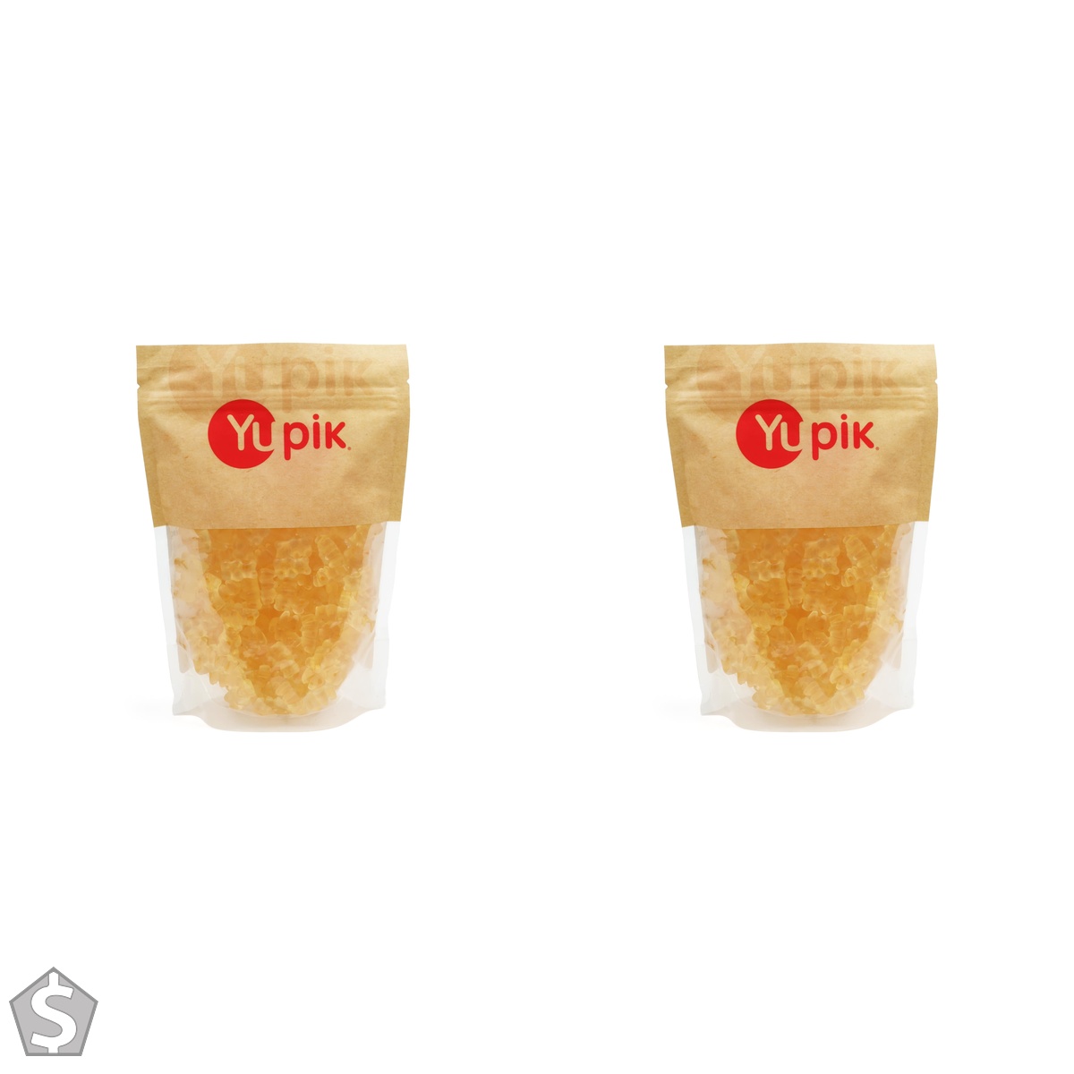 Yupik Champagne Gummy Bears 500gr, Soft & Chewy Candy Infused with 2% Champagne, Gourmet Sweet Treats for Parties, Celebrations & Gifts (Pack of 2)