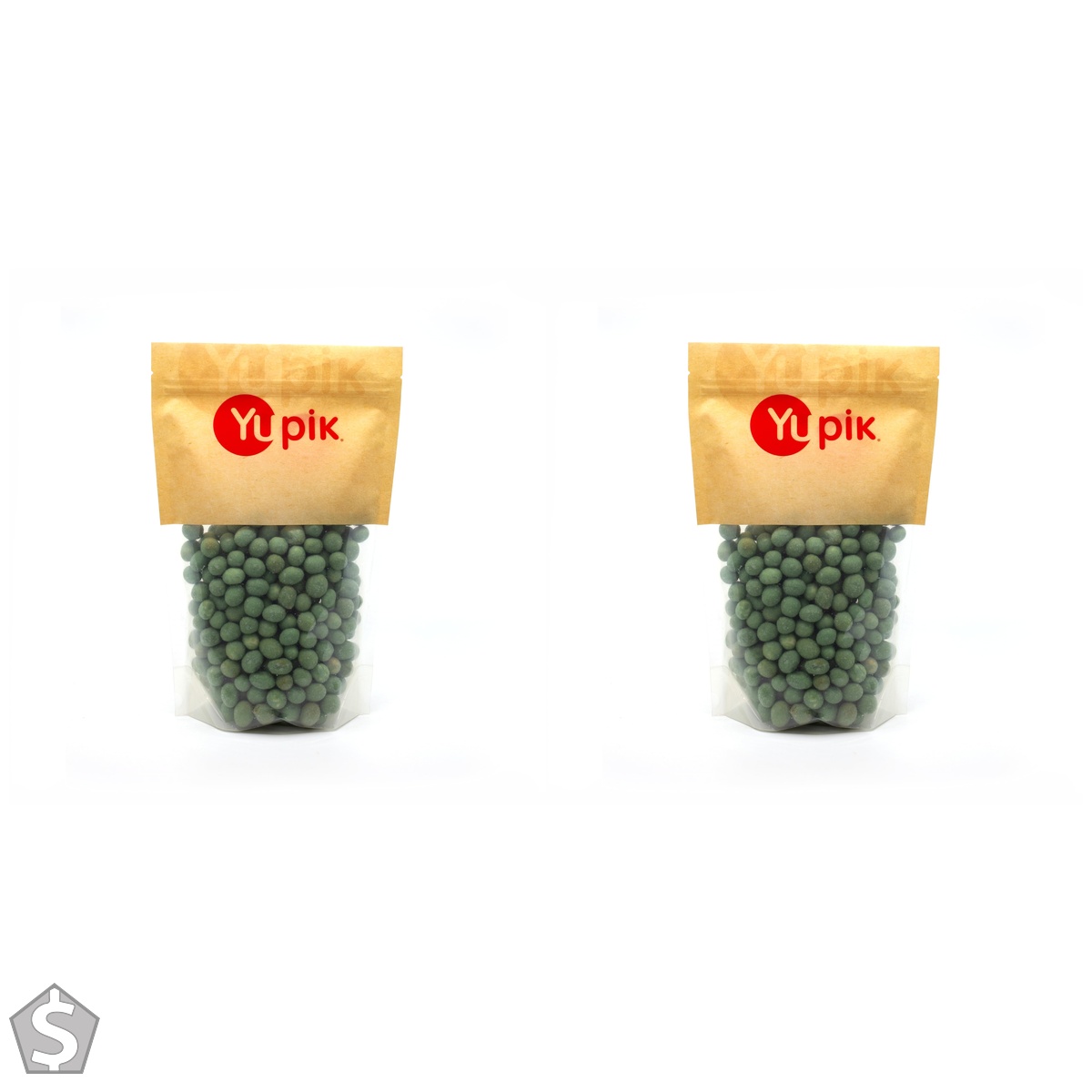 Yupik Wasabi Crunchy Coated Peanuts 1 kg, Bold & Spicy Snack, Japanese-Style Roasted Peanuts in Zesty Wasabi Shell, High in Protein & (Pack of 2)