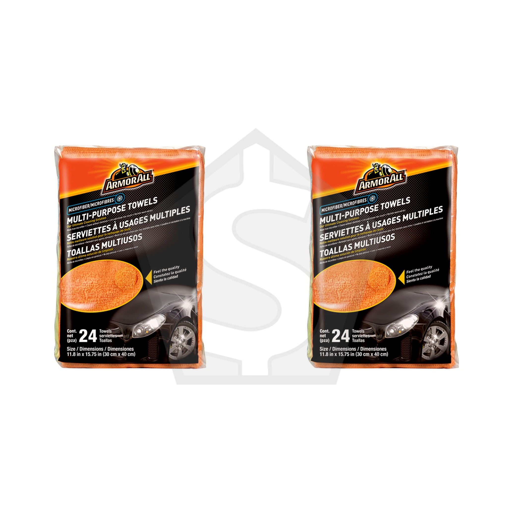 ARMOR ALL Microfiber Multi-Purpose Towels (24 towels) - Pack of 2