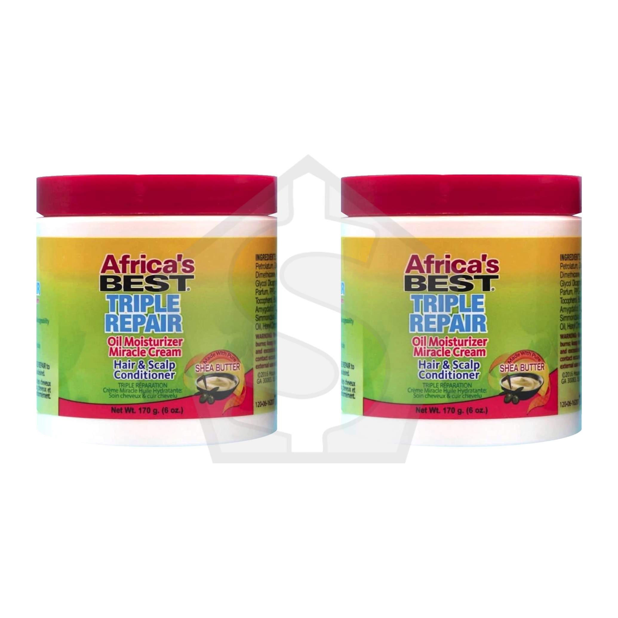 AFRICA'S BEST Triple Repair Miracle Cream (6oz) - Pack of 2