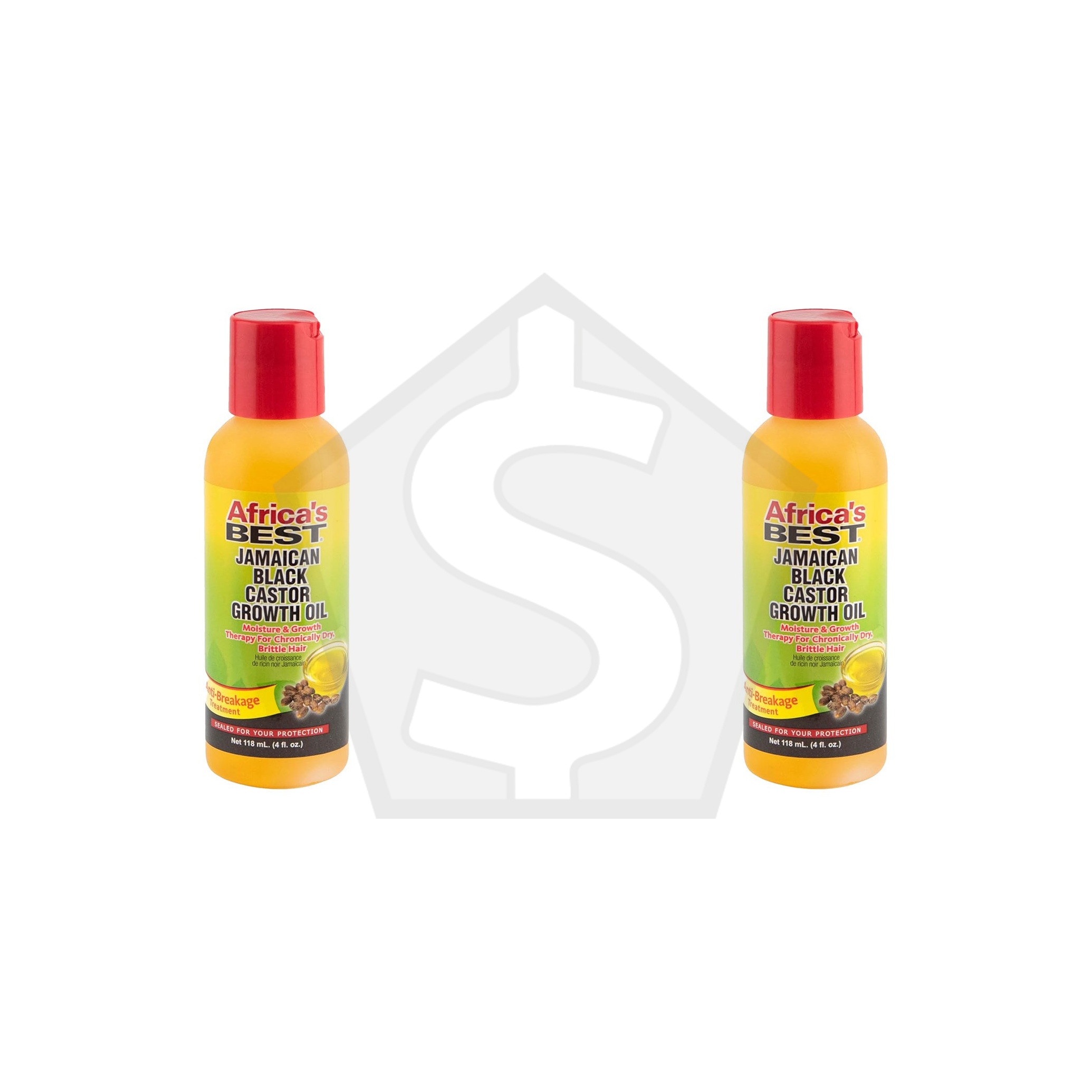 AFRICA'S BEST Jamaican Black Castor Growth Oil (4oz) - Pack of 2