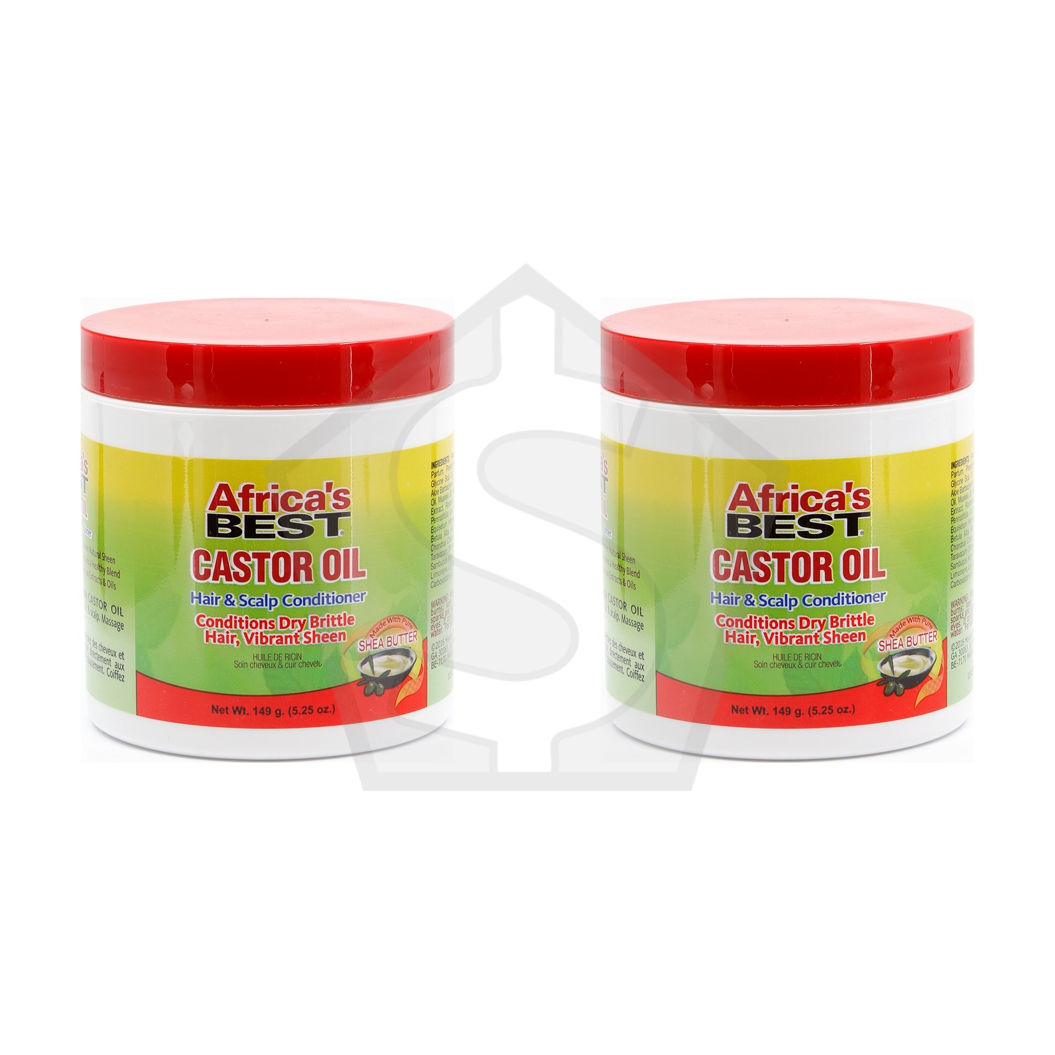 Bundle of 2 - AFRICA'S BEST Castor Oil Hair & Scalp Conditioner (5.25oz)