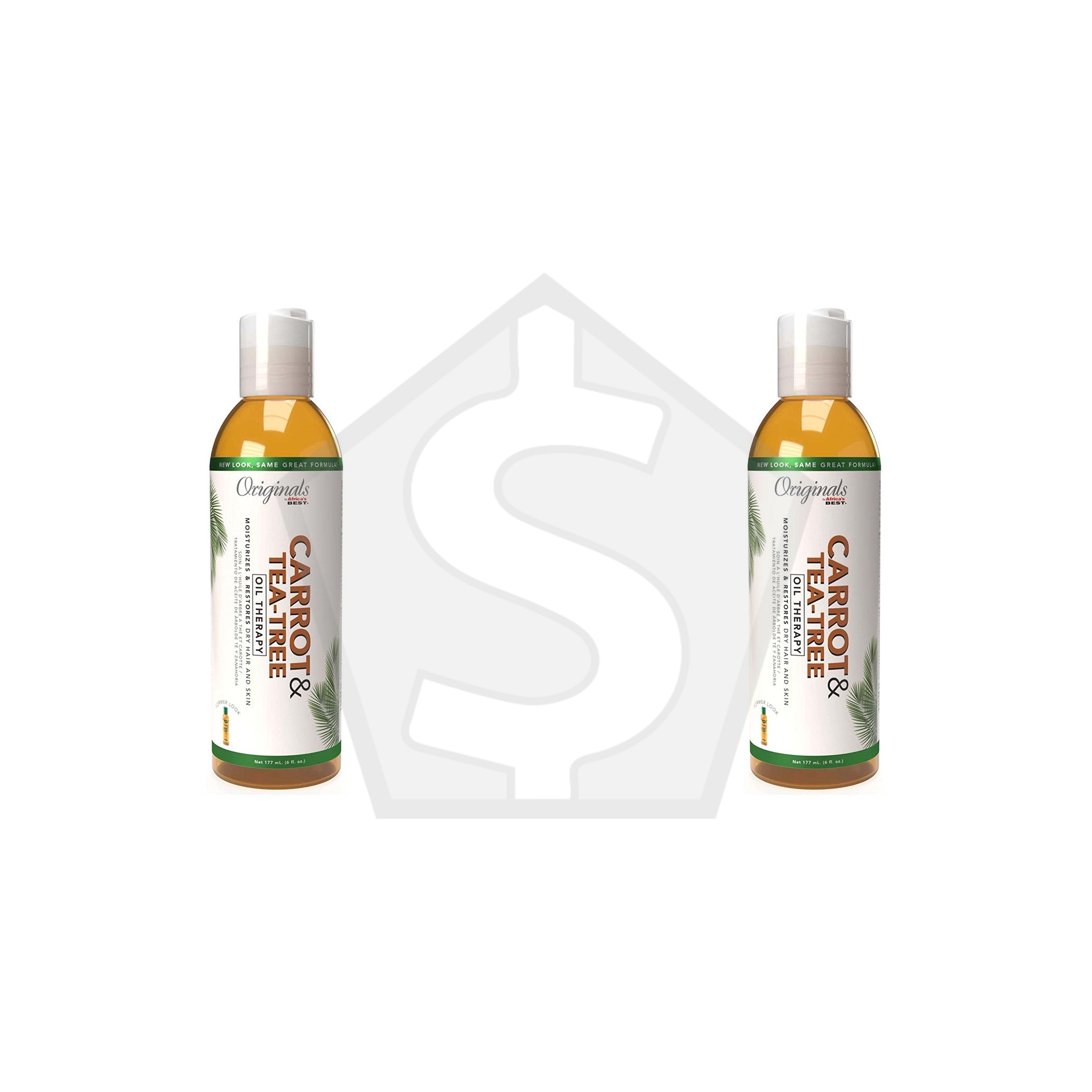 Bundle of 2 - AFRICA'S BEST Originals Carrot & Tea-Tree Oil Therapy (6oz)