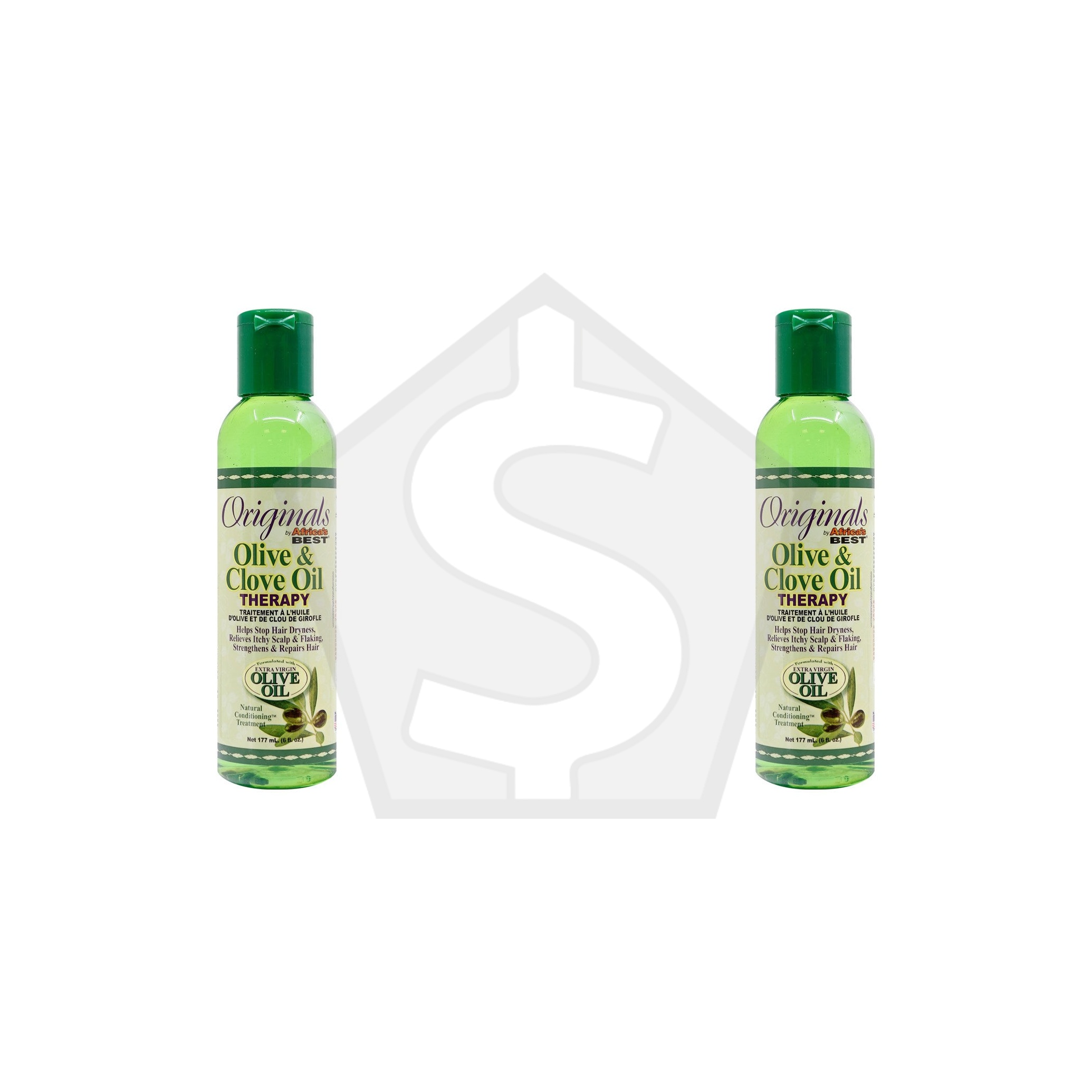 Bundle of 2 - AFRICA'S BEST Originals Olive & Clove Oil Therapy (6oz)