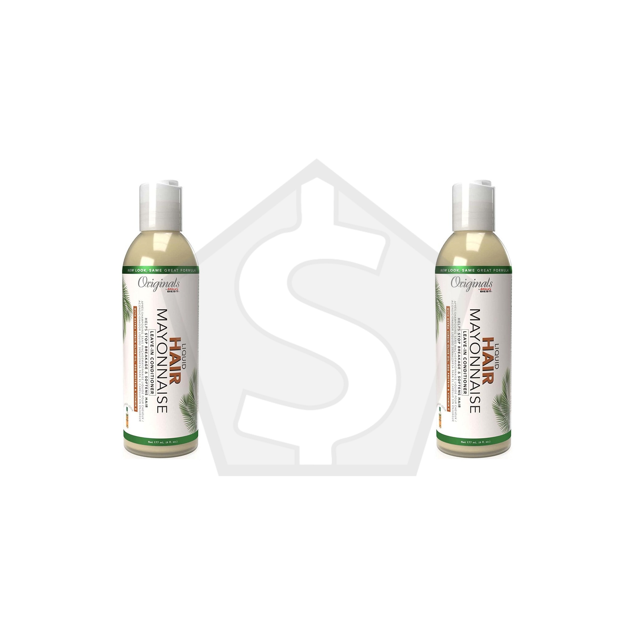 Bundle of 2 - AFRICA'S BEST Originals Liquid Hair Mayonnaise Leave-In Conditioner (6oz)