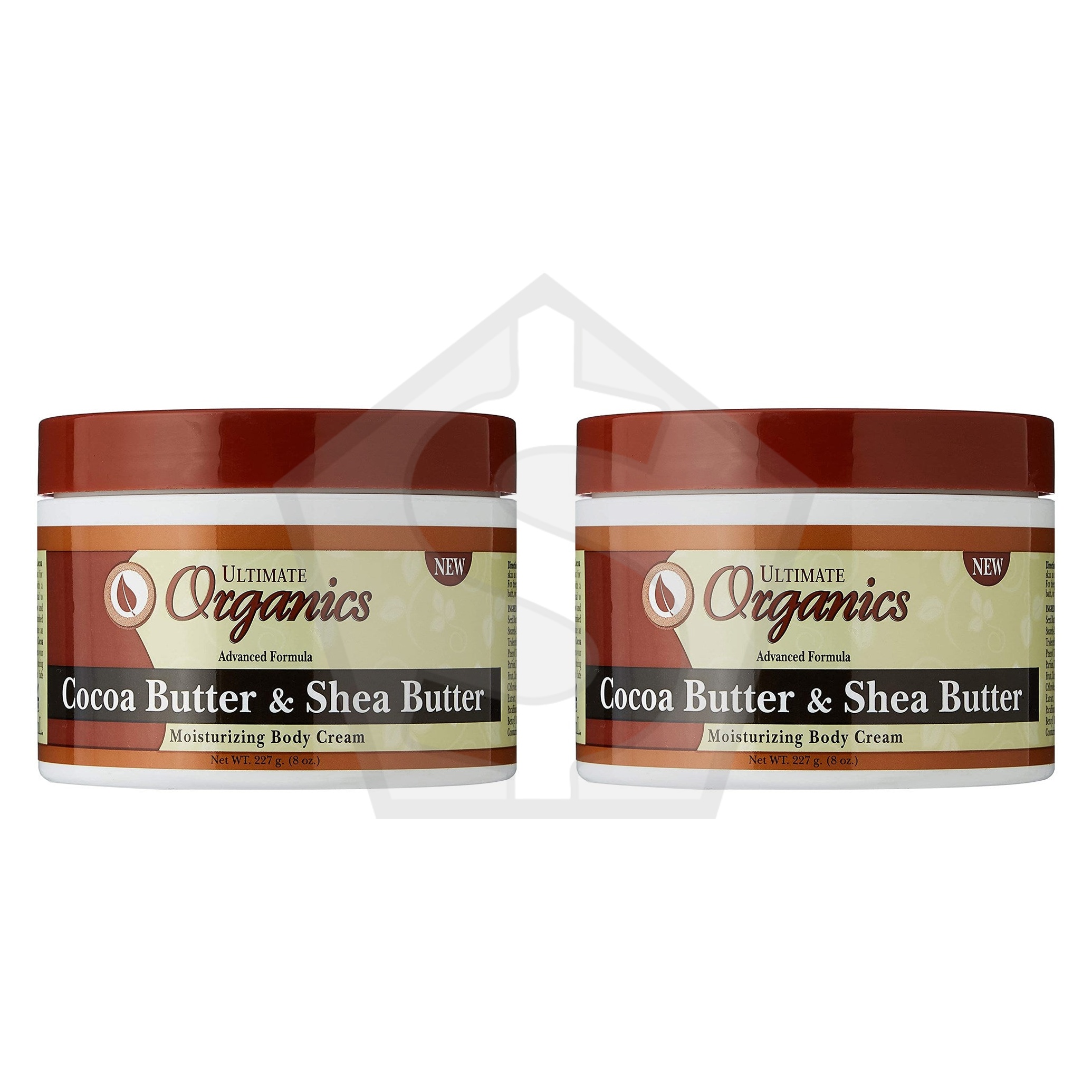 AFRICA'S BEST Ultimate Originals Cocoa & Shea Butter Body Cream (8oz) - Pack of 2