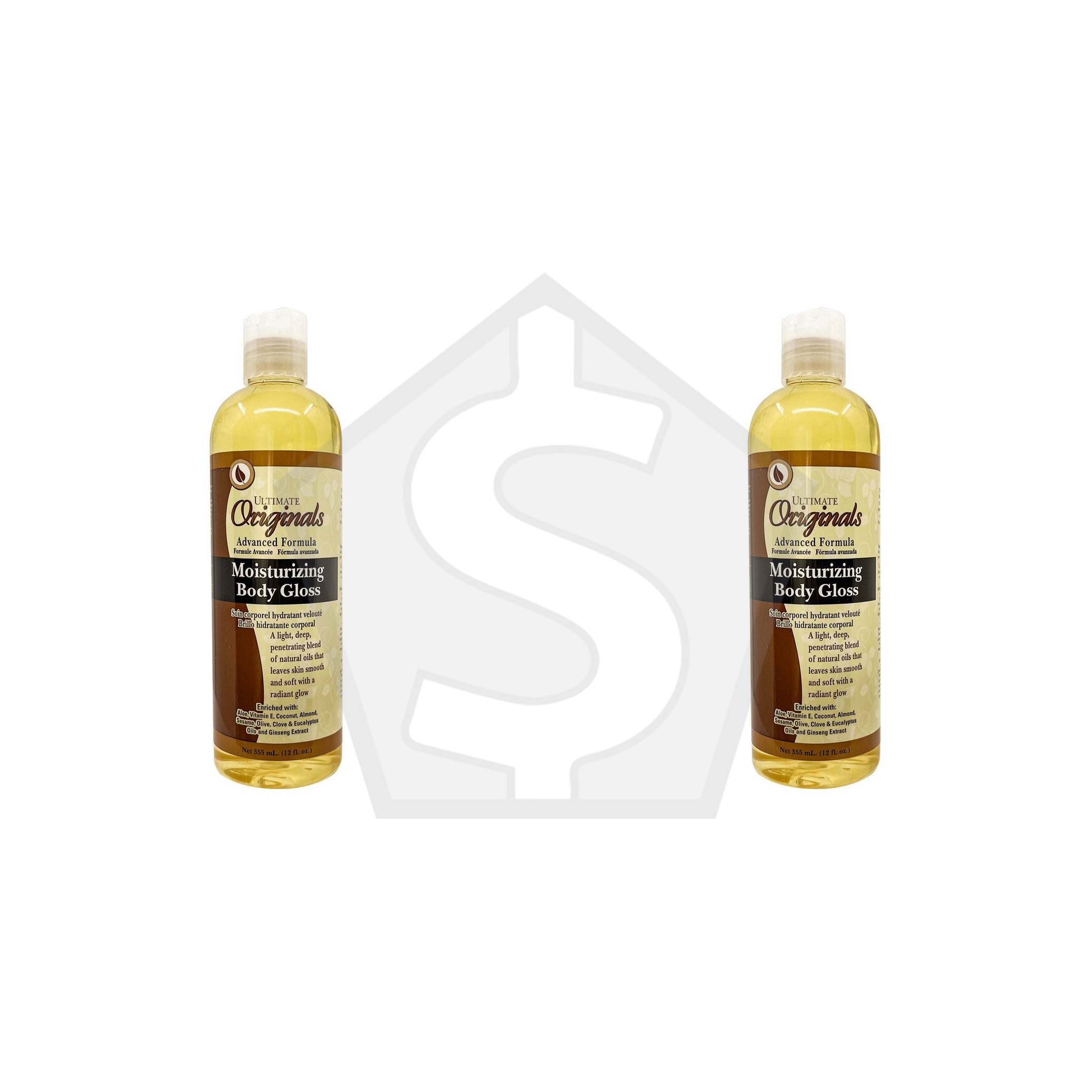 AFRICA'S BEST Ultimate Originals Body Gloss (12oz) - Pack of 2