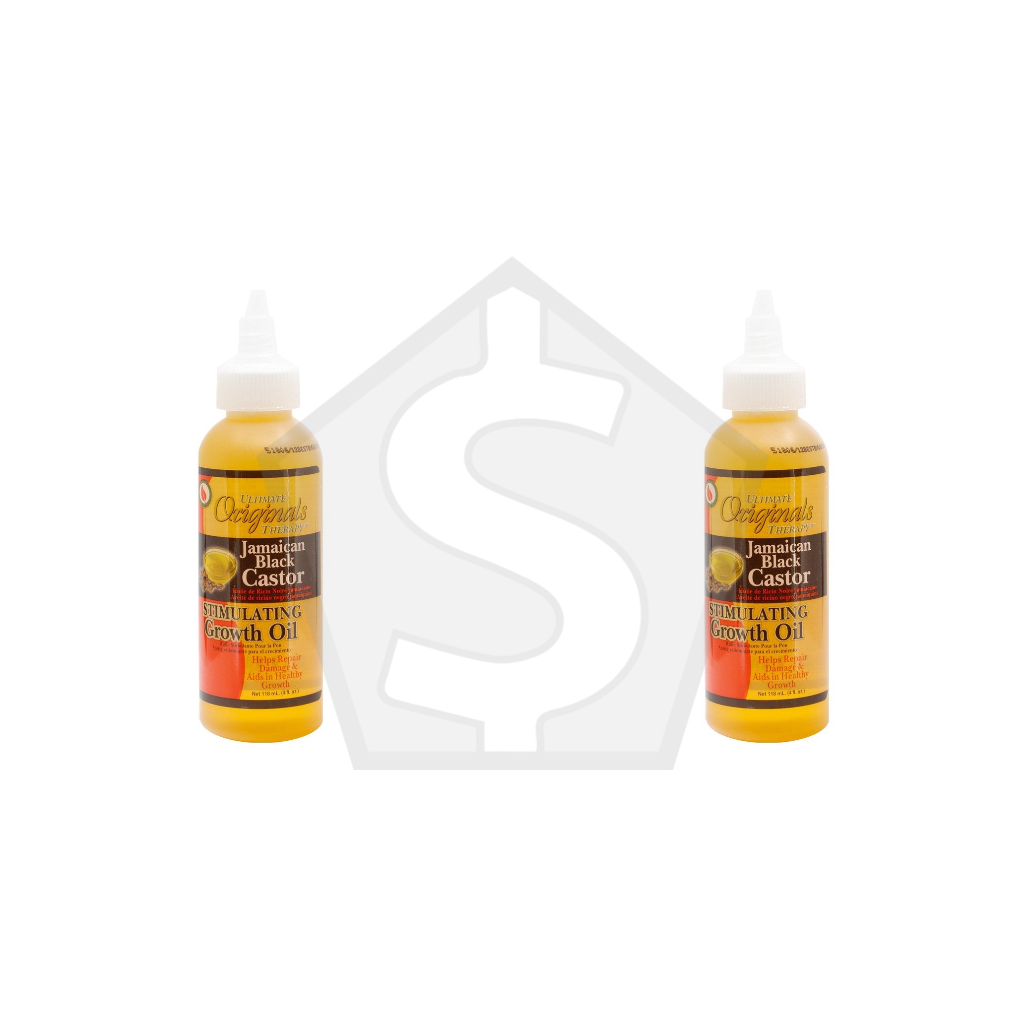 Bundle of 2 - AFRICA'S BEST Jamaican Black Castor Stimulating Growth Oil (4oz)