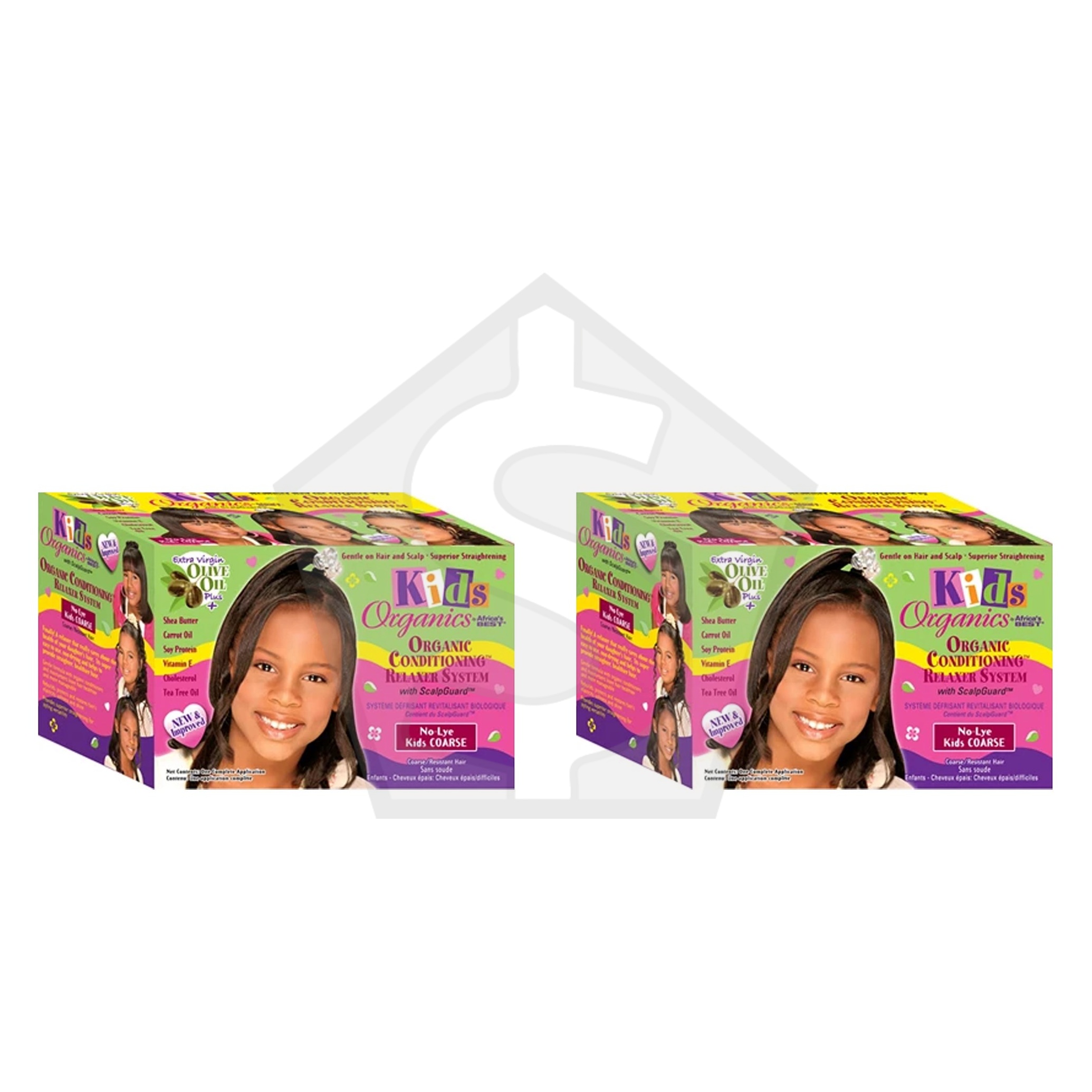 Bundle of 2 - AFRICA'S BEST Kids Originals Relaxer Kit [Coarse]