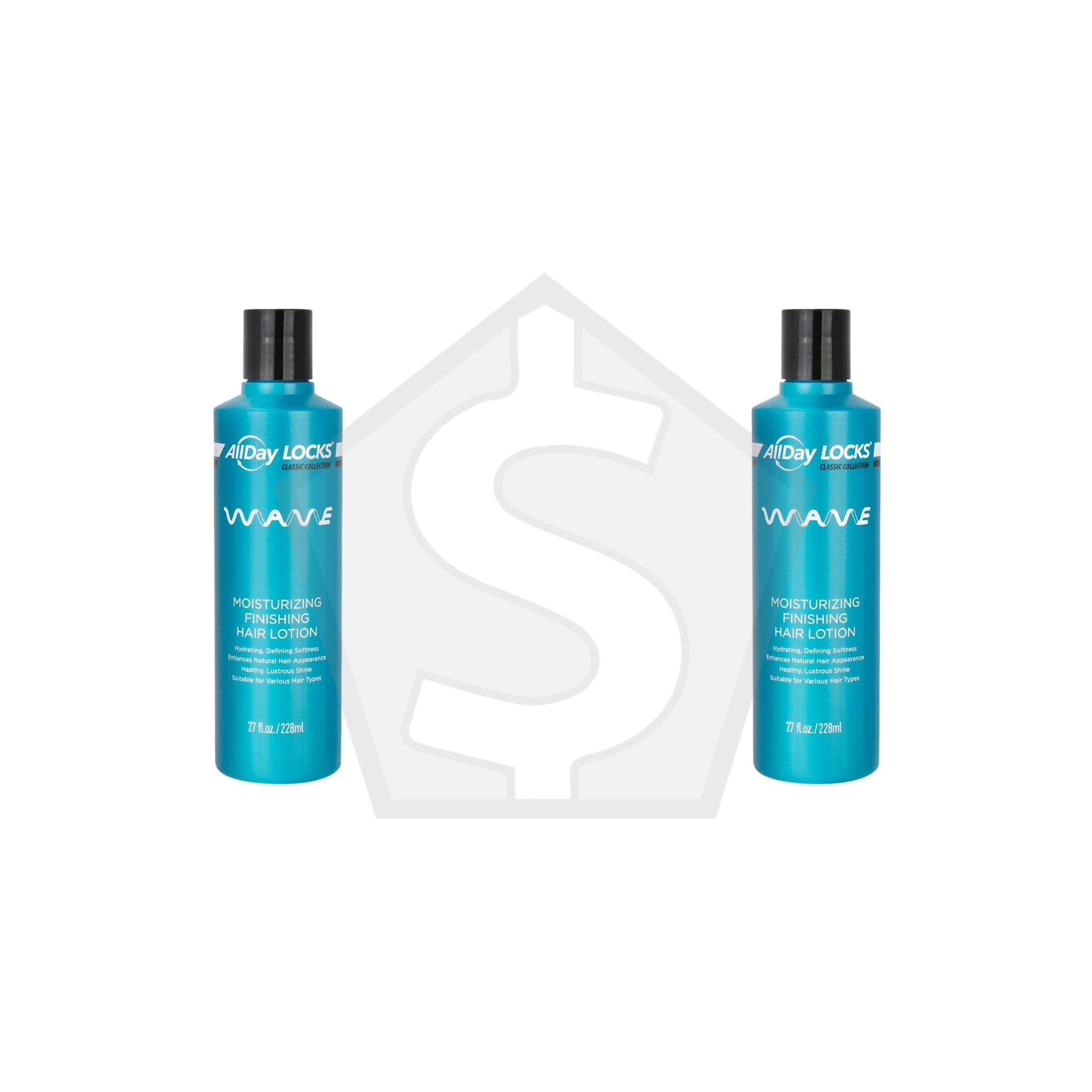 ALLDAY LOCKS Classic Wave Finishing Hair Lotion (7.7oz) - Pack of 2