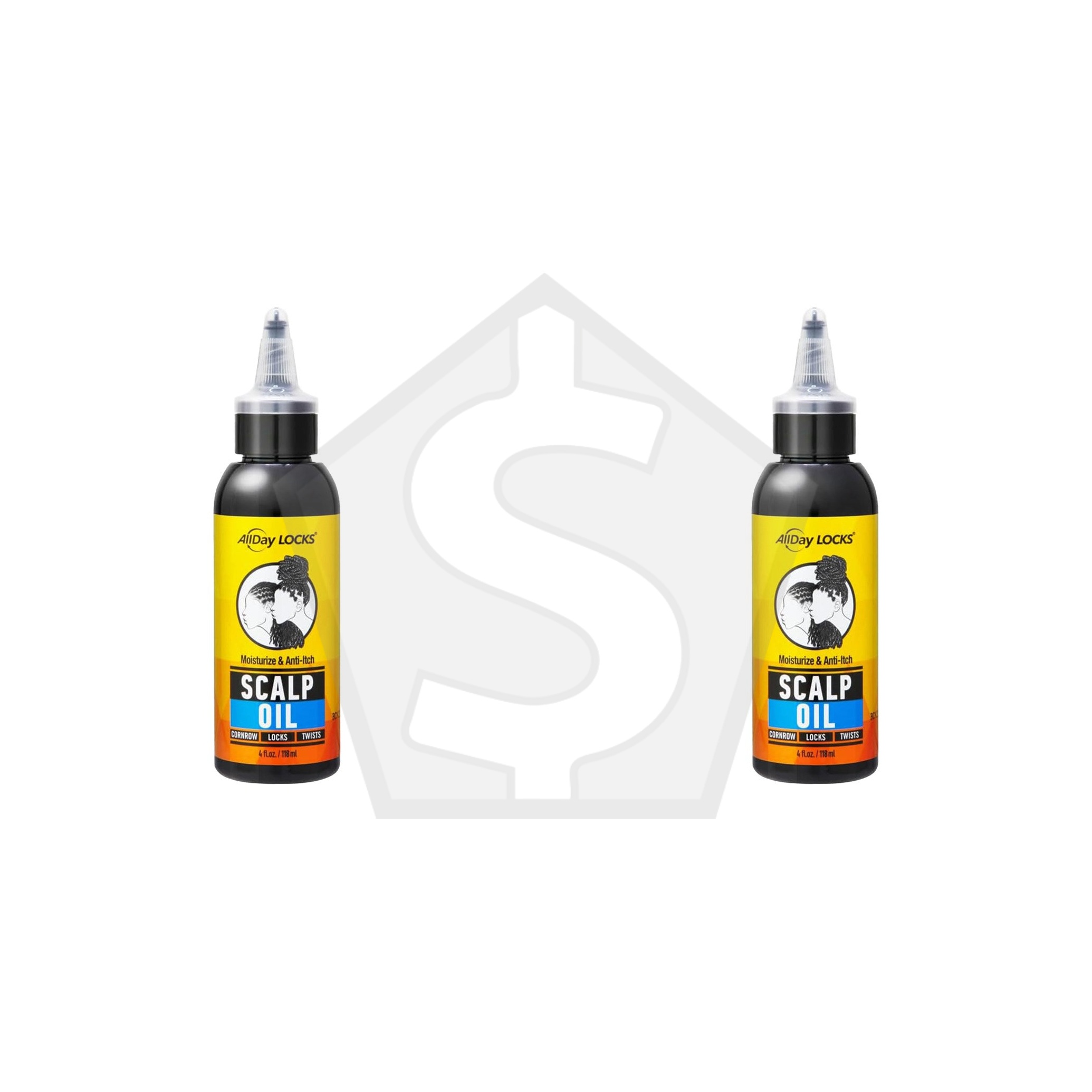 ALLDAY LOCKS Anti- Itch Scalp Oil (4oz) - Pack of 2
