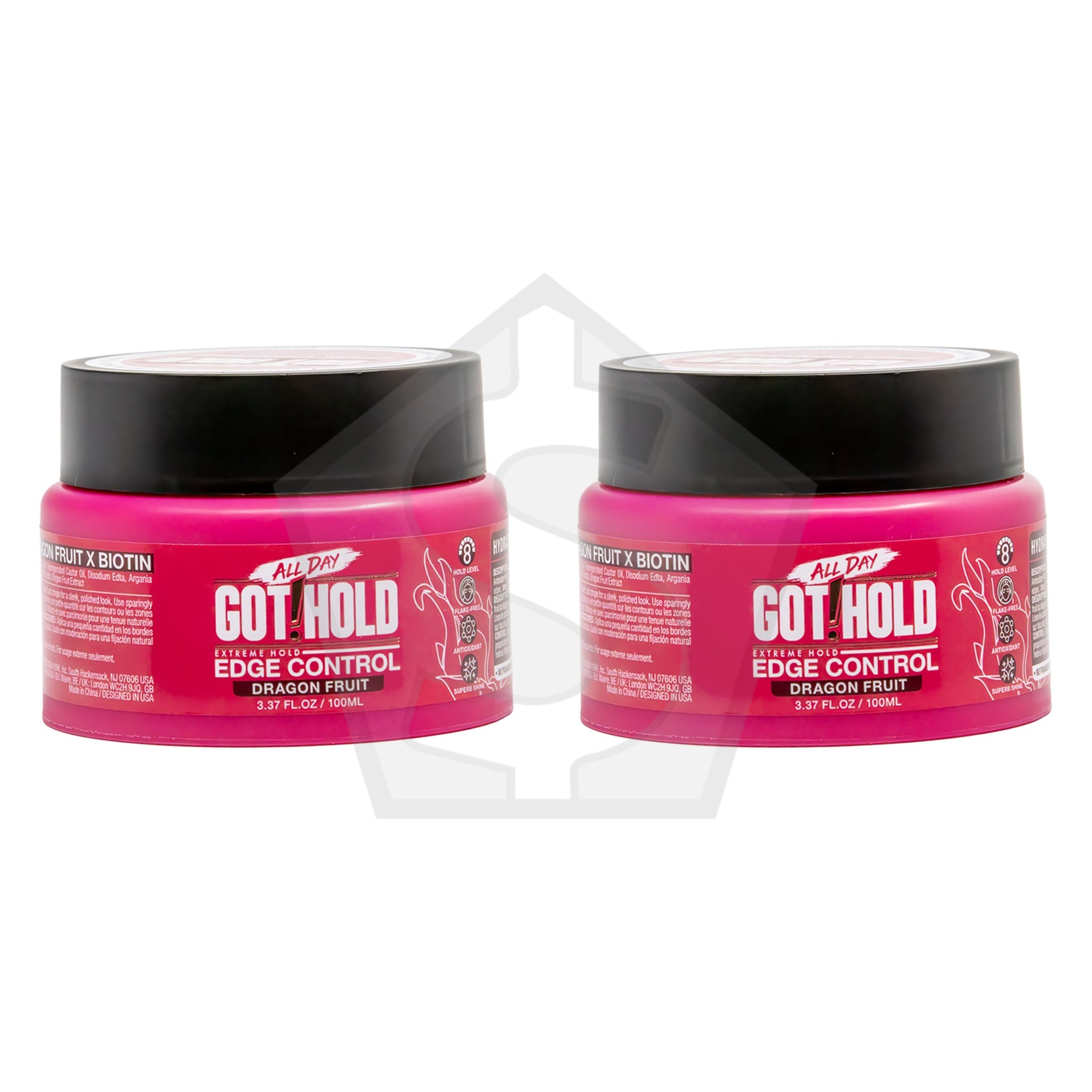 ALL DAY GOT HOLD Edge Control (3.37oz) - Dragon Fruit Extract - Pack of 2