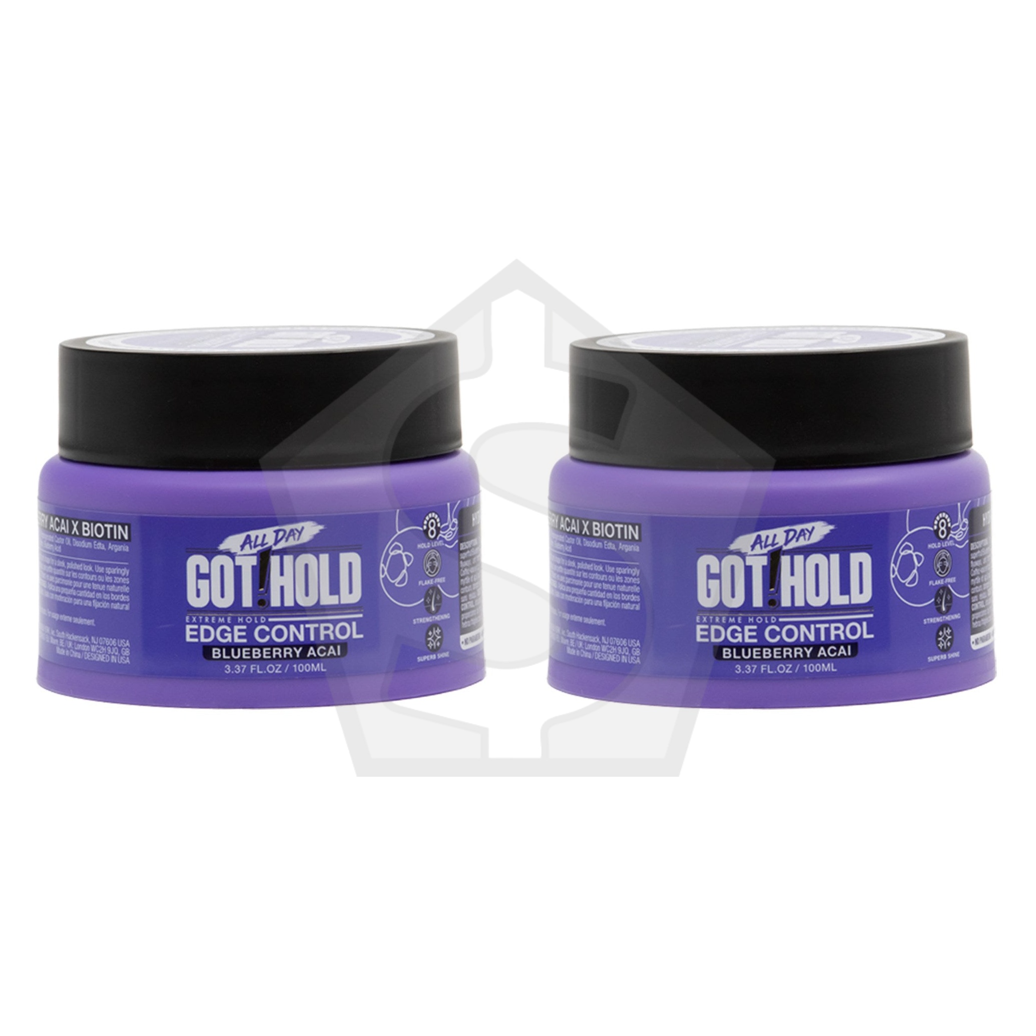 ALL DAY GOT HOLD Edge Control (3.37oz) - Blueberry Acai - Pack of 2