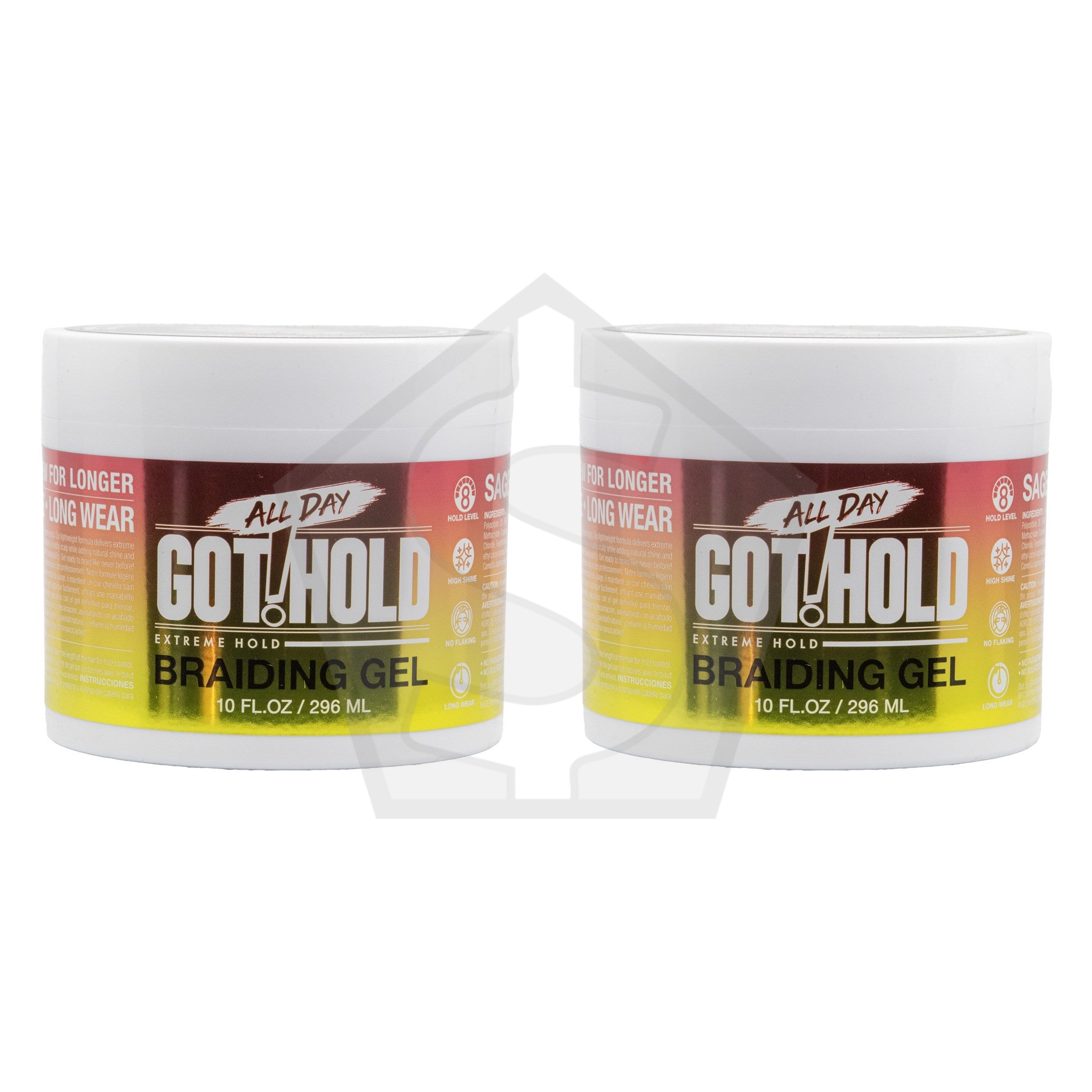 ALL DAY GOT HOLD Braiding Gel - 10oz - Pack of 2