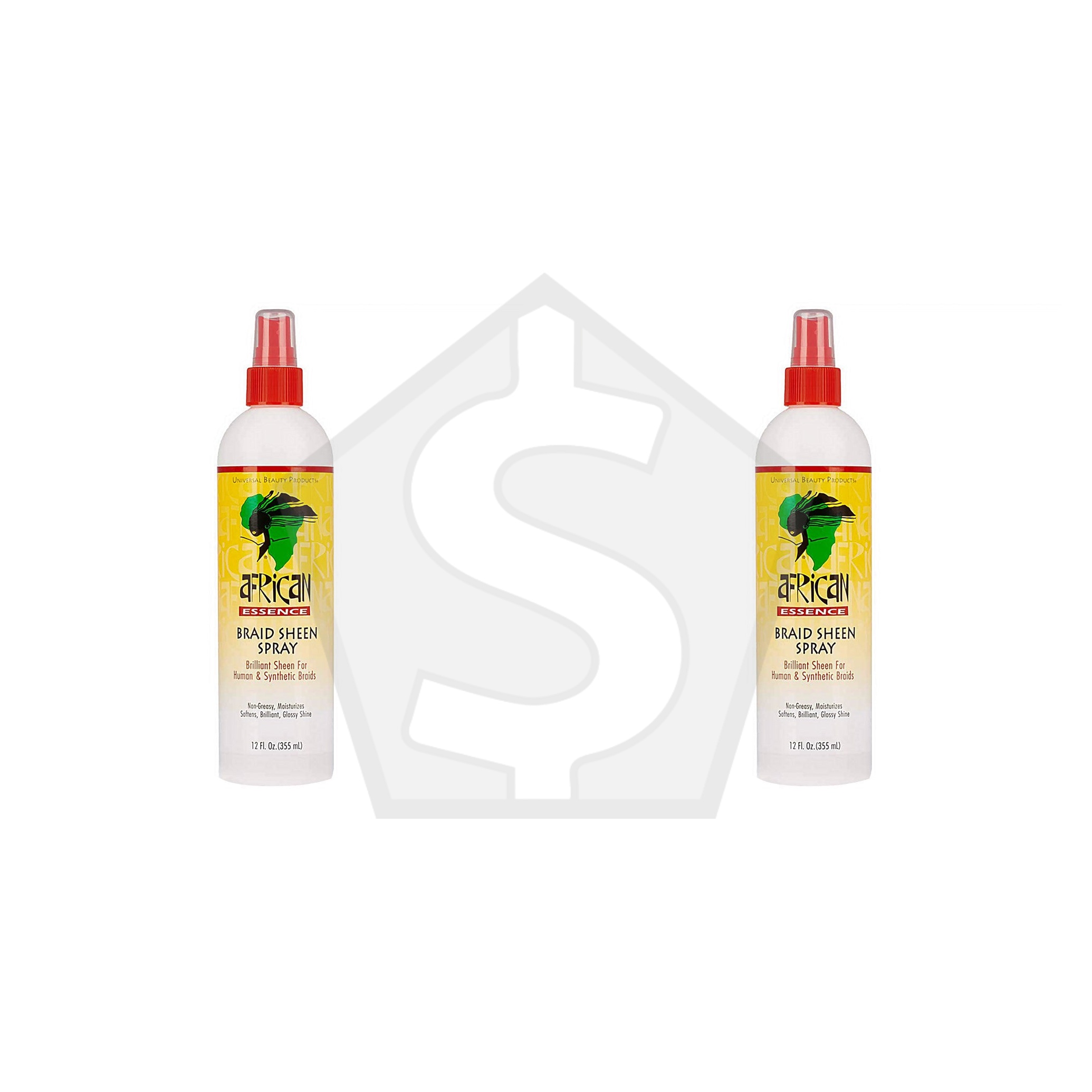 Bundle of 2 - AFRICAN ESSENCE Braid Sheen Spray (12oz)