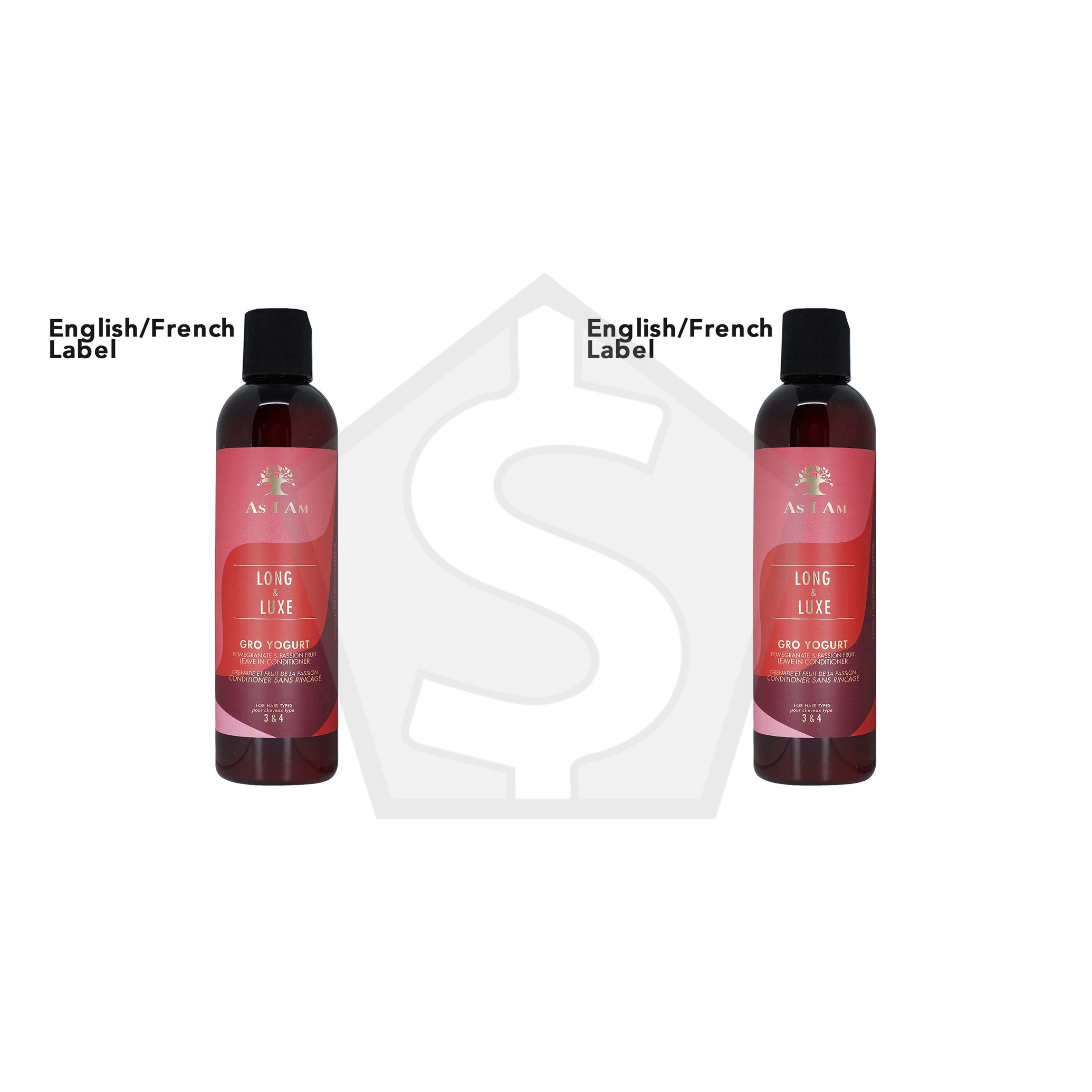 AS I AM Long and Luxe GroYogurt Leave-In Conditioner (8oz) - EN/FR - Pack of 2