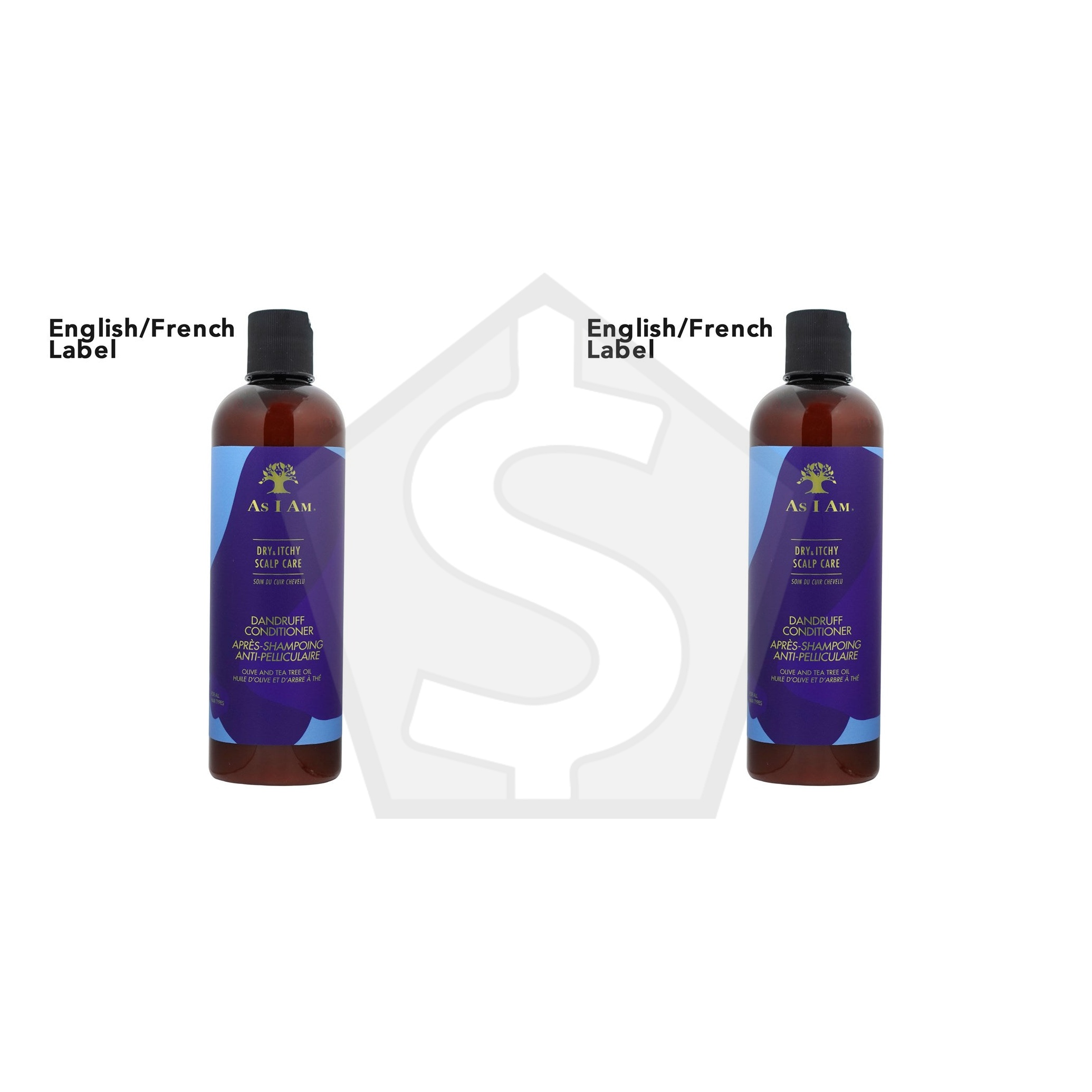 AS I AM Dry & Itchy Scalp Care Conditioner (12oz) - EN/FR - Pack of 2