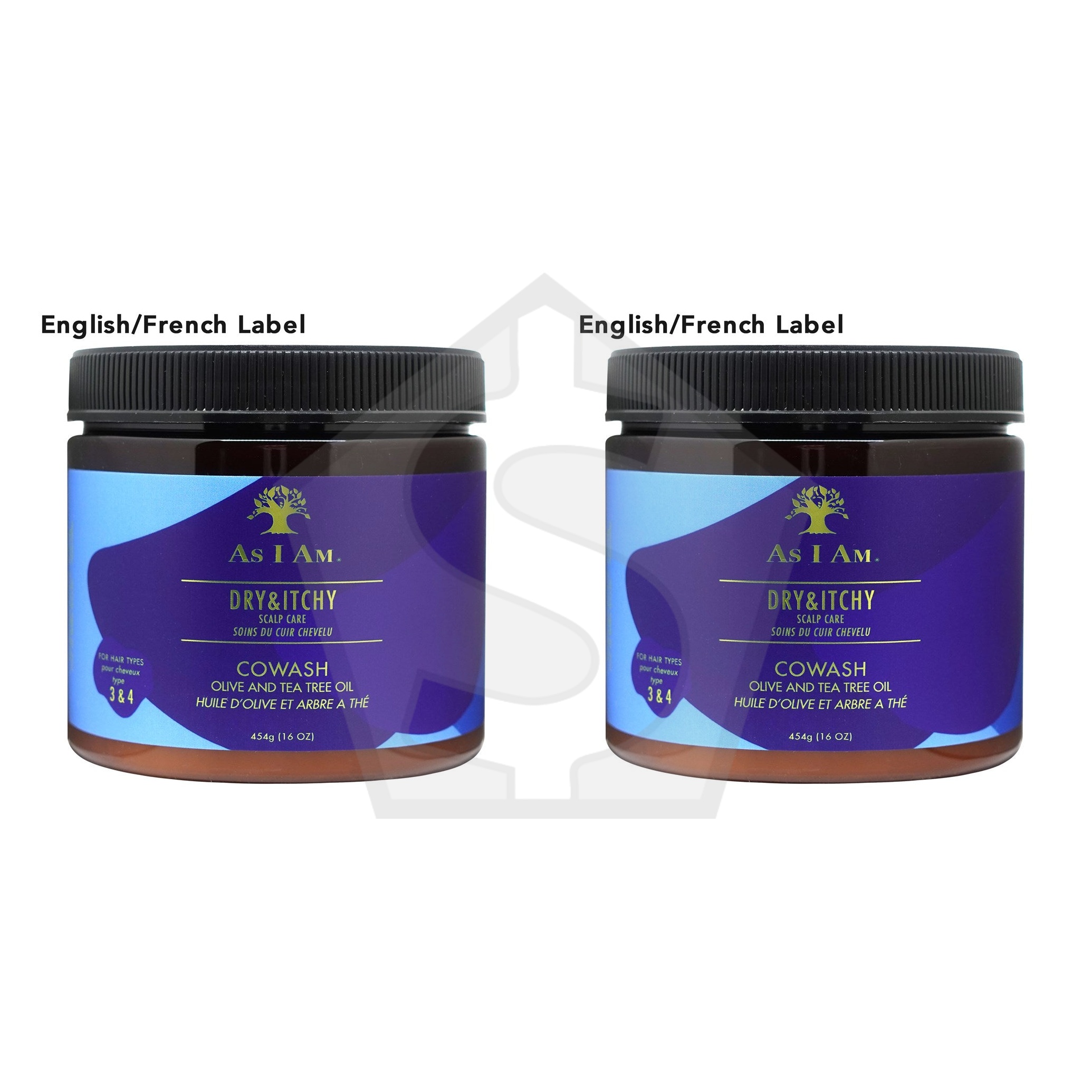 AS I AM Dry & Itchy Scalp Care CoWash (16oz) - EN/FR - Pack of 2