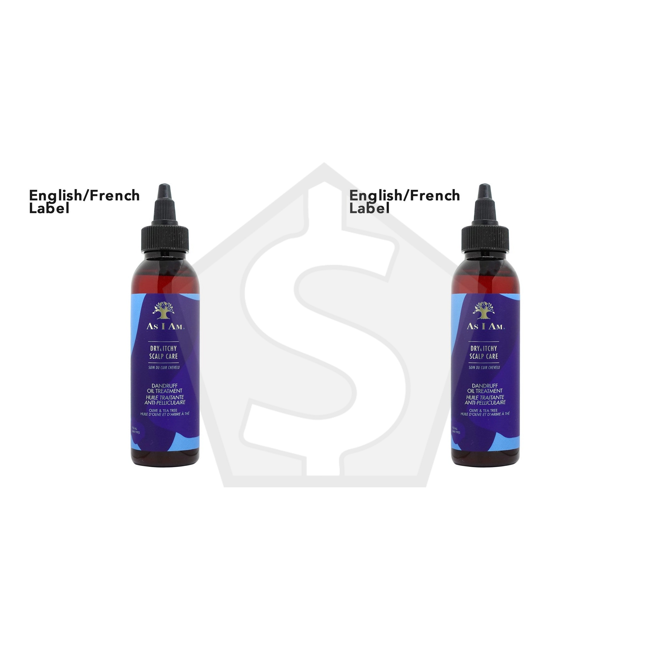 AS I AM Dry & Itchy Scalp Care Oil Treatment (4oz) - EN/FR - Pack of 2