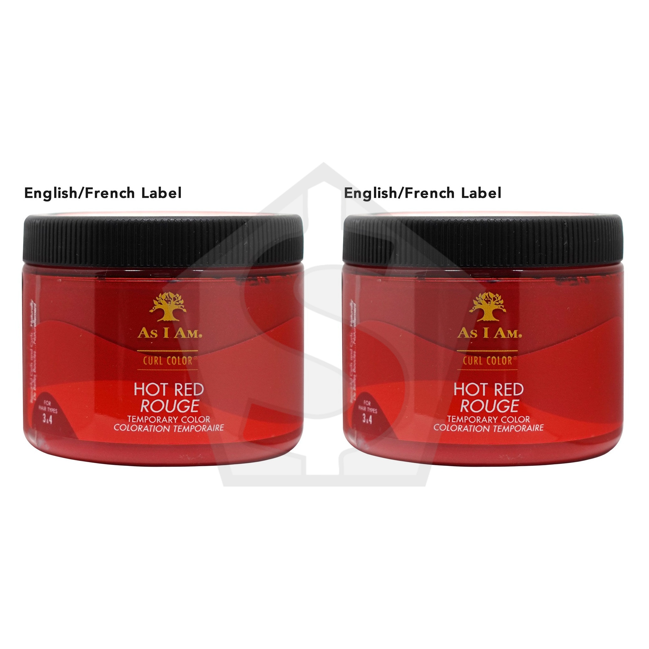 AS I AM  Curl Color Temporary Color Gel (6oz) - Hot Red (EN/FR) - Pack of 2