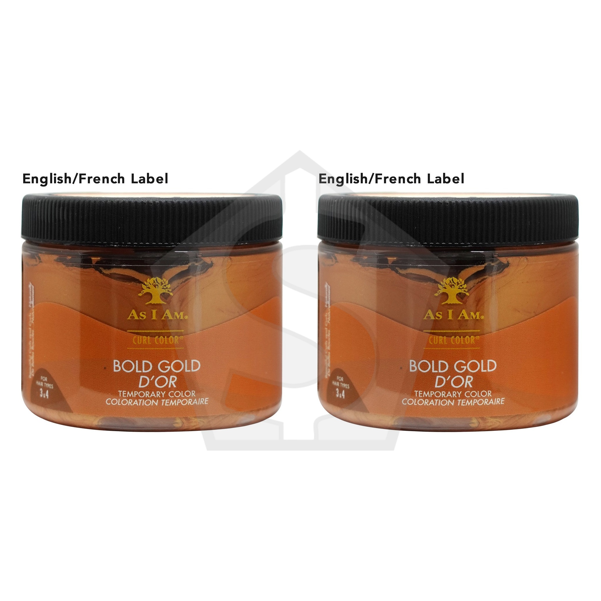 AS I AM  Curl Color Temporary Color Gel (6oz) - Bold Gold (EN/FR) - Pack of 2