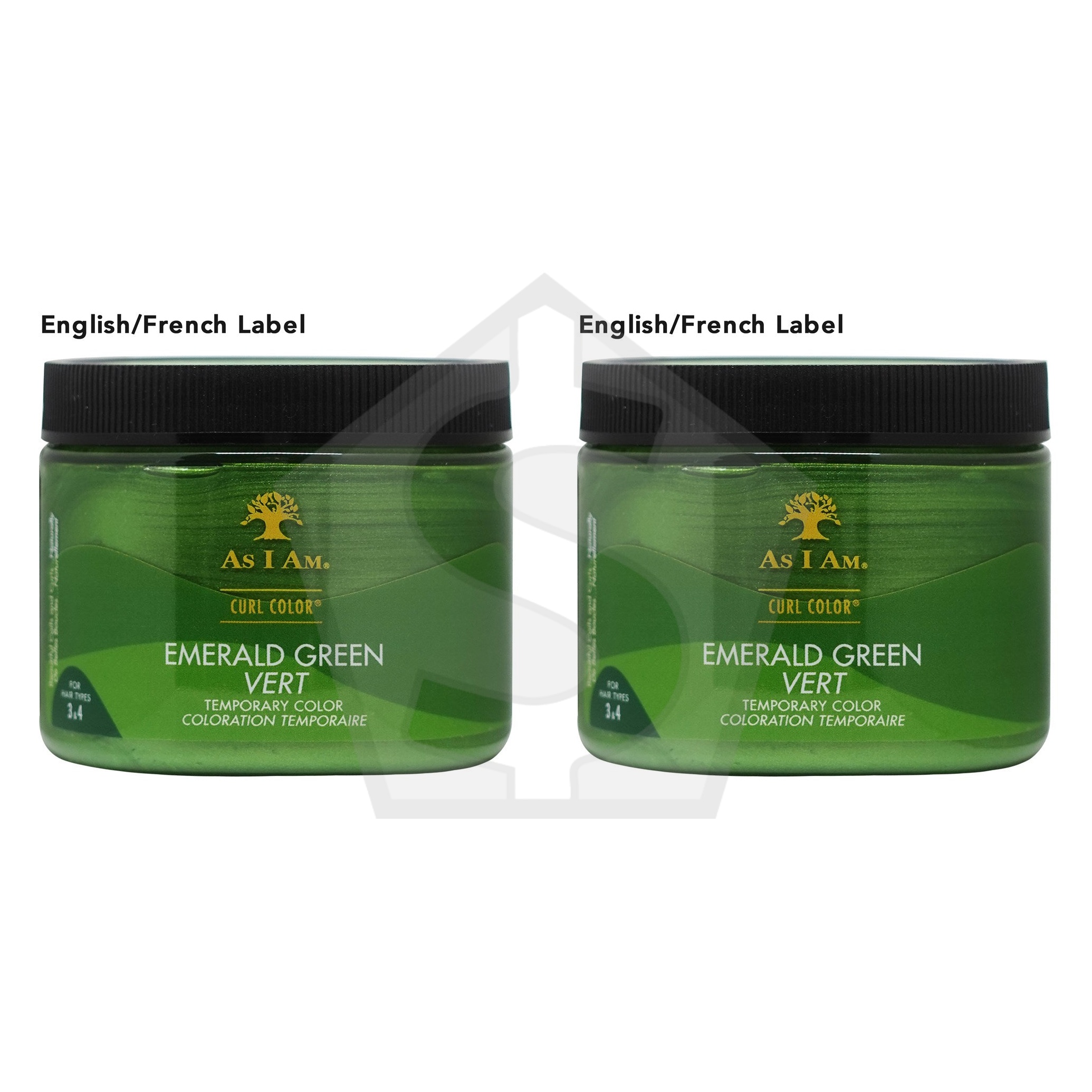 AS I AM  Curl Color Temporary Color Gel (6oz) - Emerald Green (EN) - Pack of 2