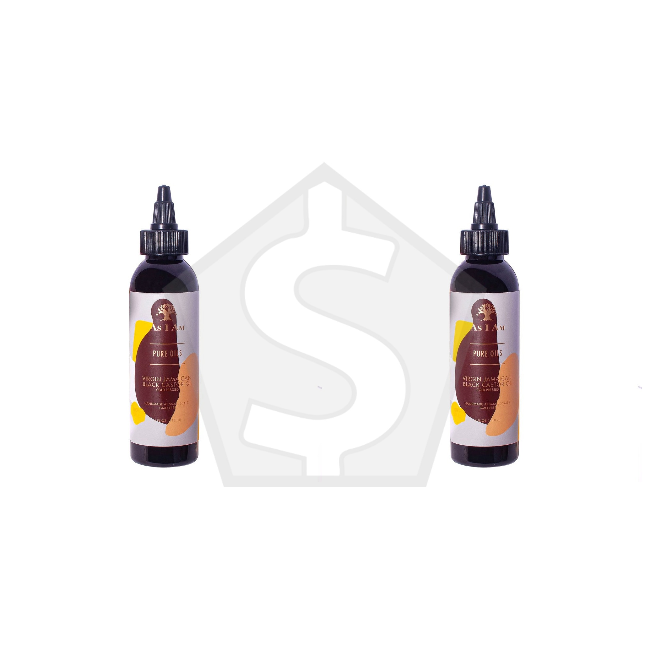 AS I AM Pure Oils Jamaican Black Castor Oil (4oz) - Pack of 2