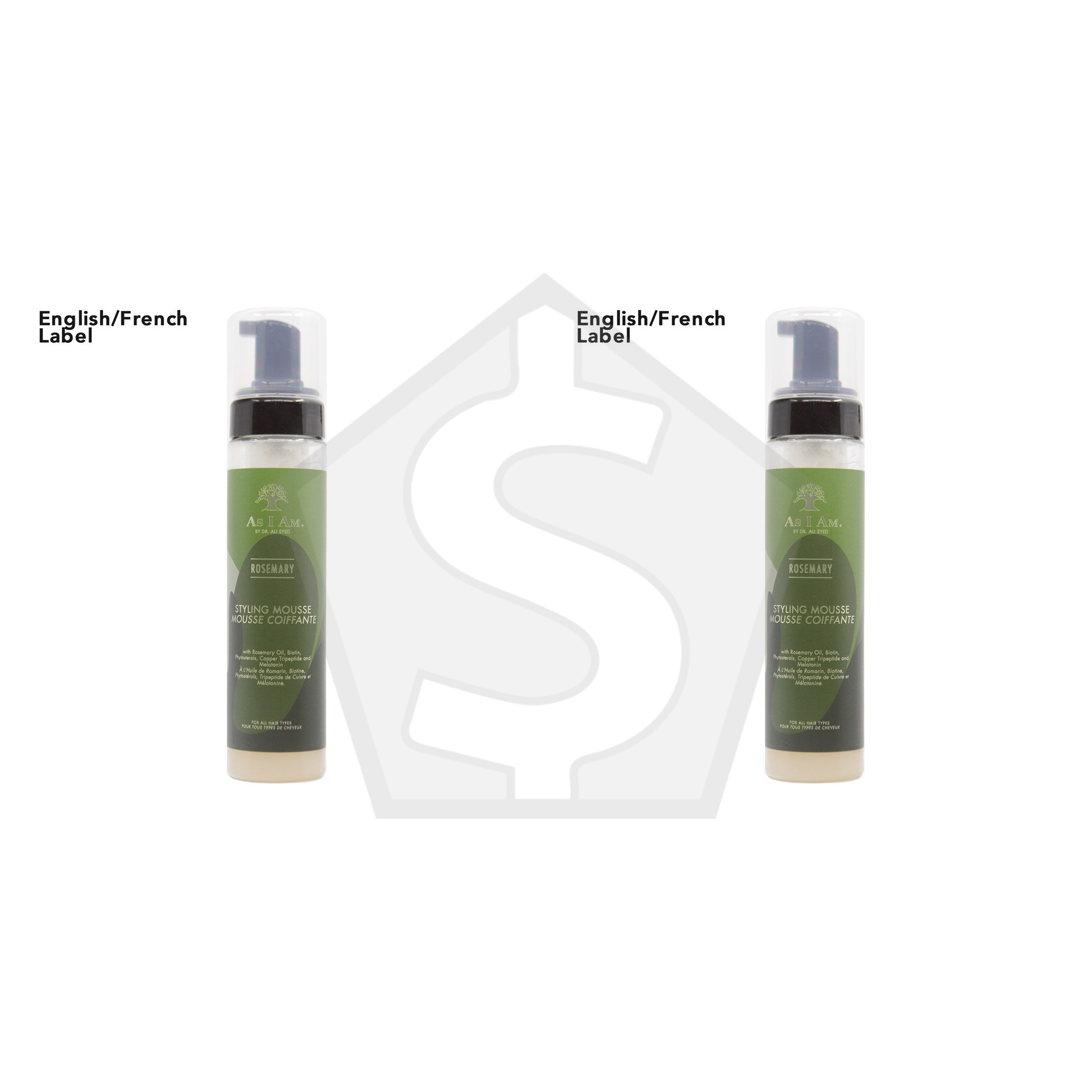 AS I AM Rosemary Styling Mousse (8oz) - Pack of 2