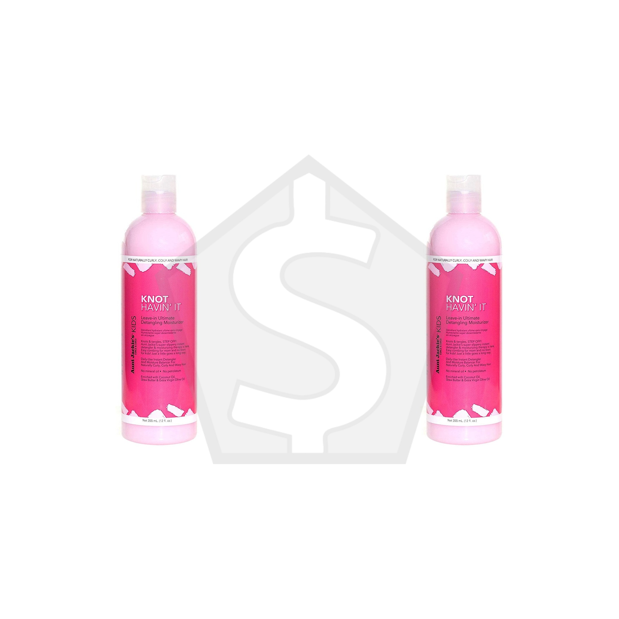 AUNT JACKIE'S Kids Knot Havin it! Leave-In Detangling Moisturizer (12oz) - Pack of 2