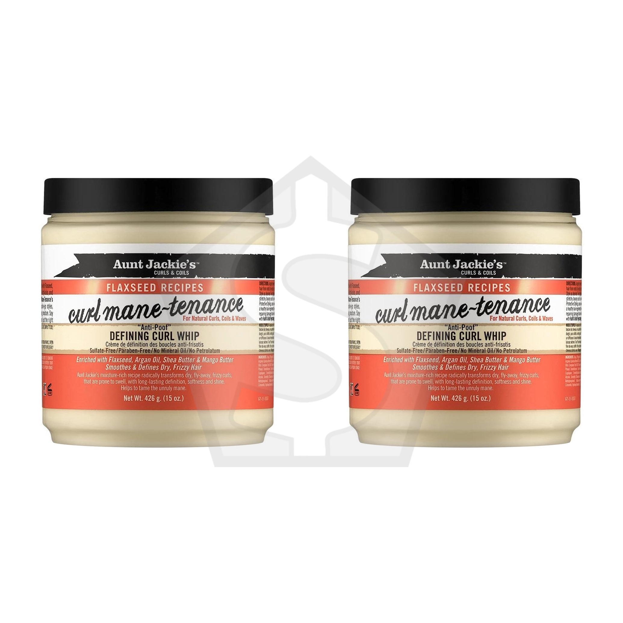 AUNT JACKIE'S Flaxseed Curl Manetenance Defining Curl Whip (15oz) - Pack of 2
