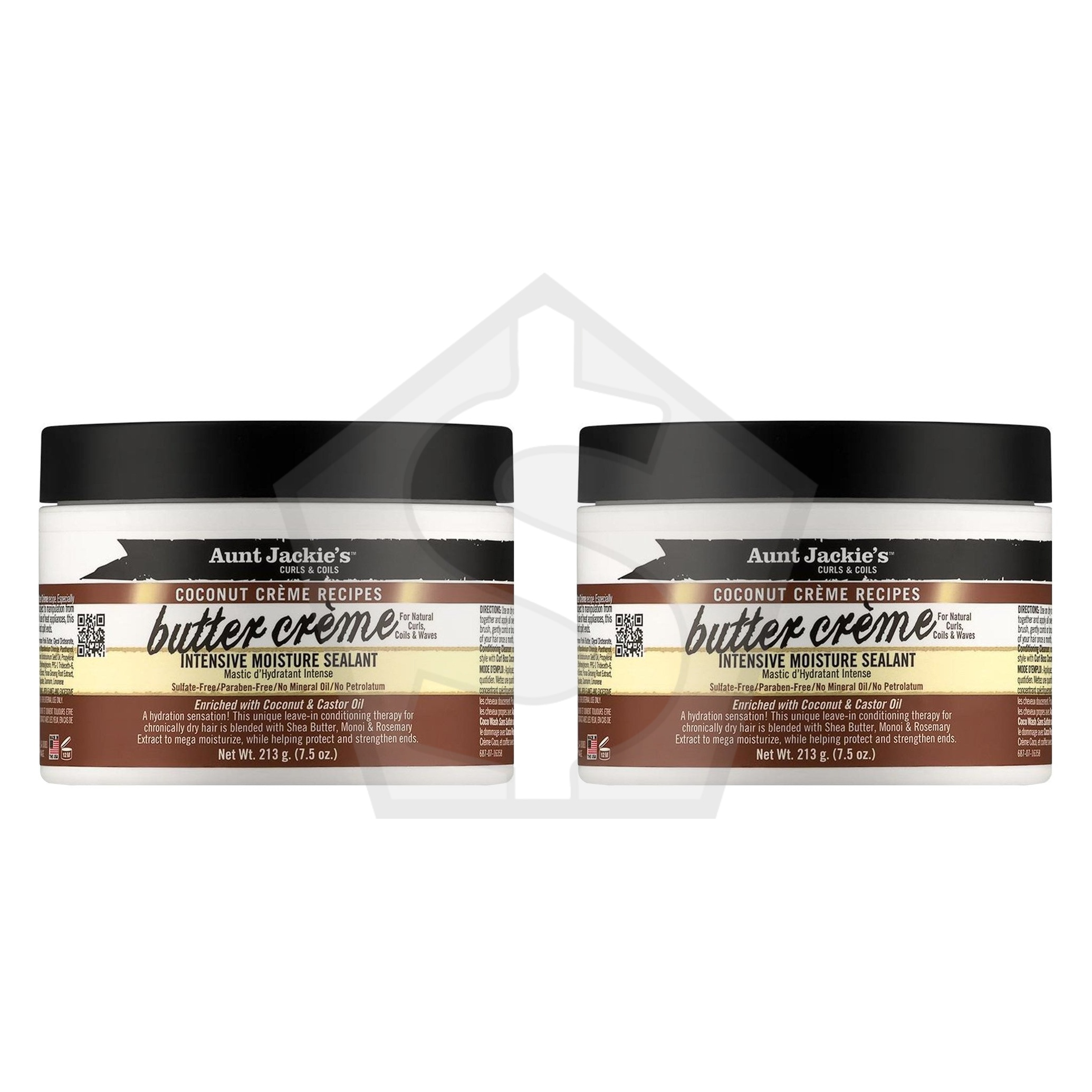 AUNT JACKIE'S Butter Cream Coconut Intensive Moisture Sealant (7.5oz) - Pack of 2