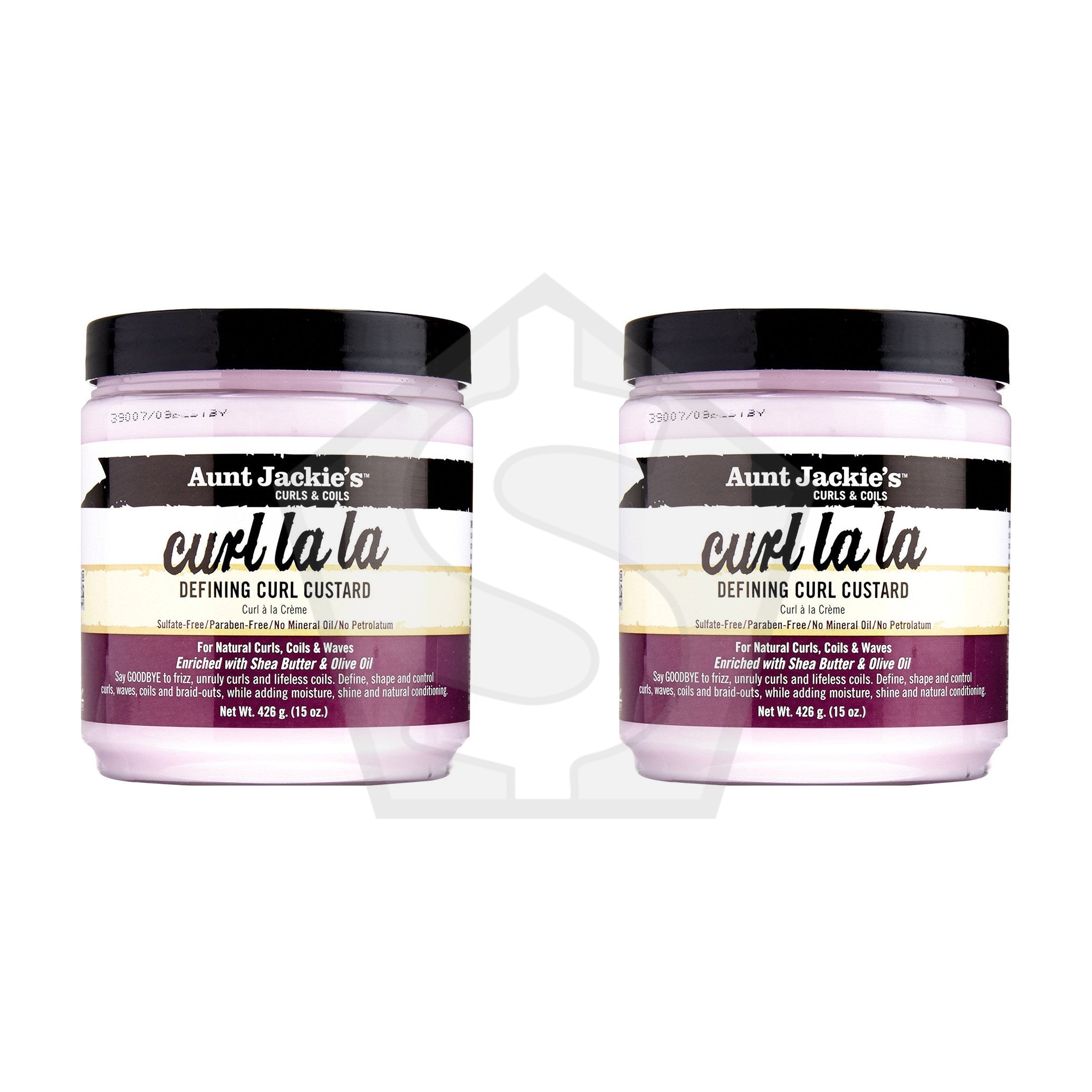 AUNT JACKIE'S Curl La La Defining Curl Custard Cream (15oz) - Pack of 2