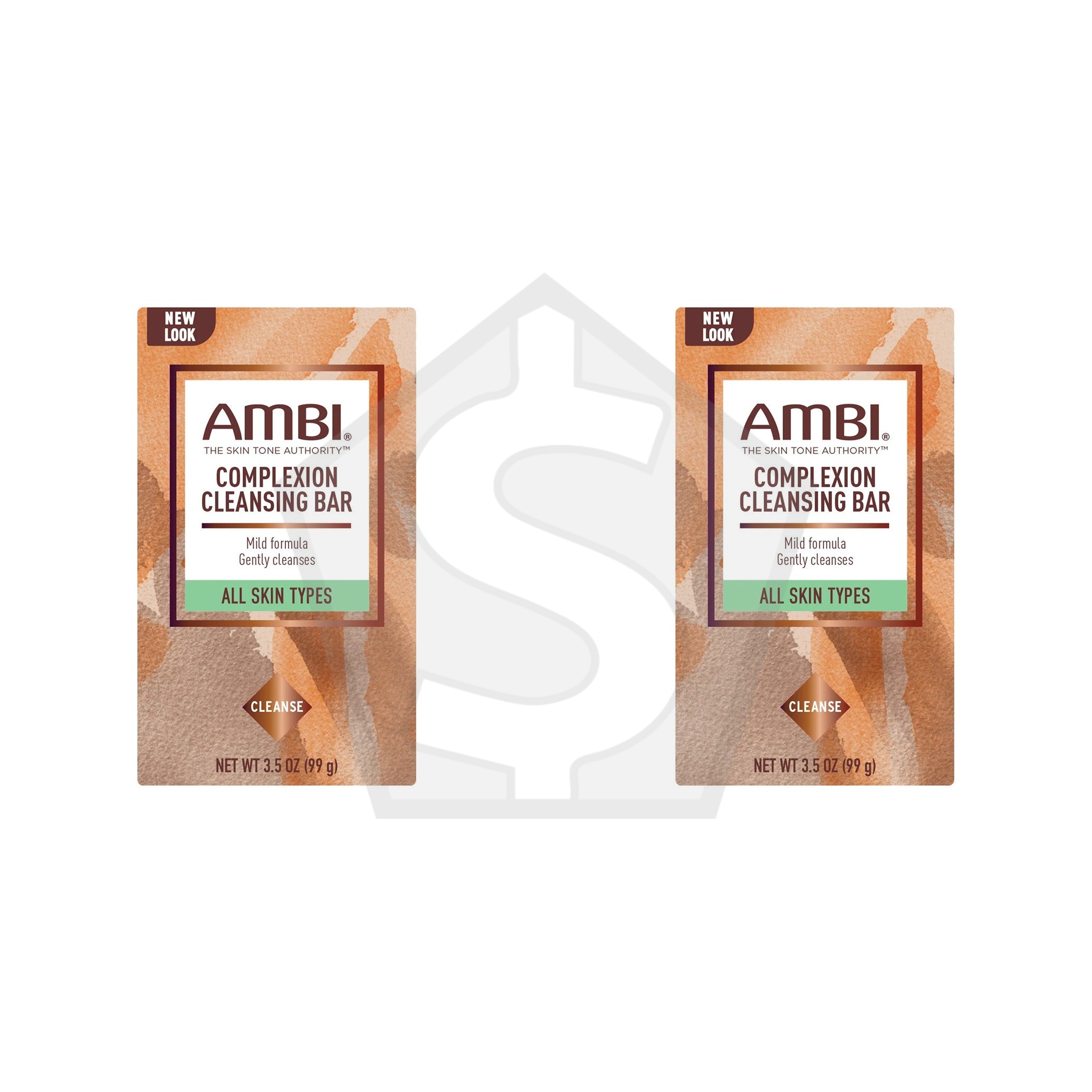 AMBI Complexion Cleansing Bar (3.5oz) - Pack of 2