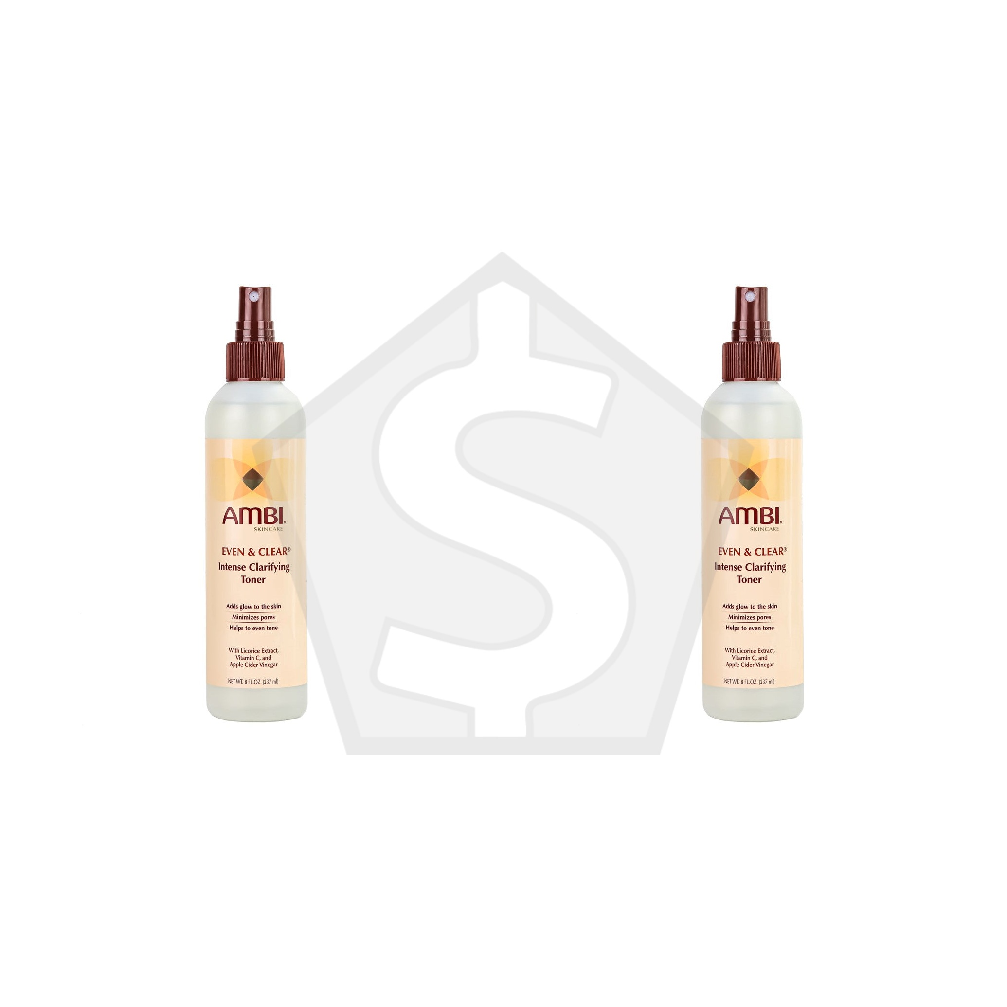 AMBI Even & Clear Intense Clarifying Toner (8oz) - Pack of 2