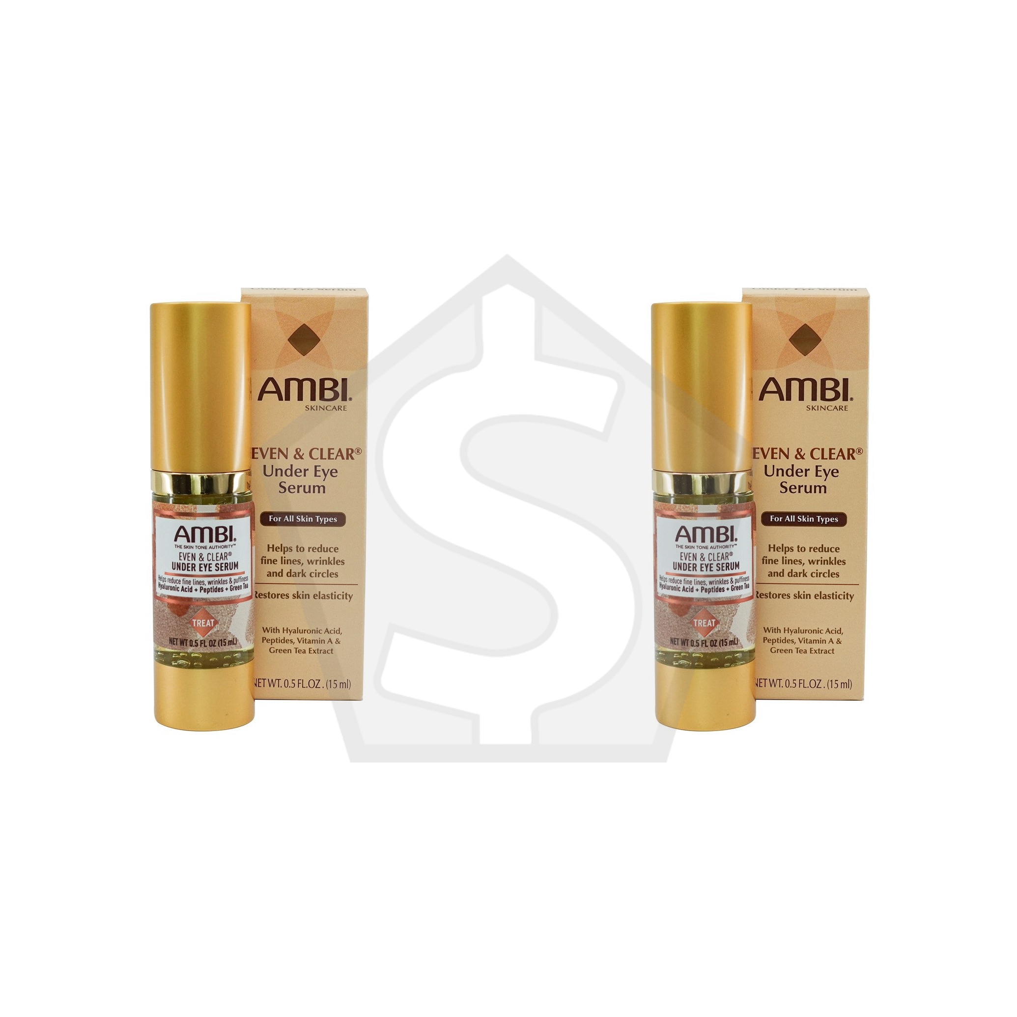 AMBI Even & Clear Under Eye Serum (0.5oz) - Pack of 2