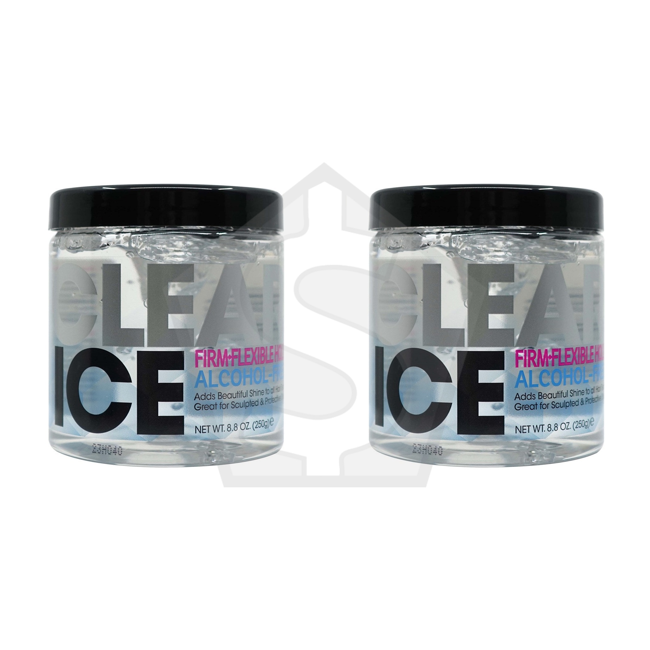 AMPRO Clear Ice - Protein Styling Gel [Ultra Hold] - 8.8oz (New Size of 6oz) - Pack of 2