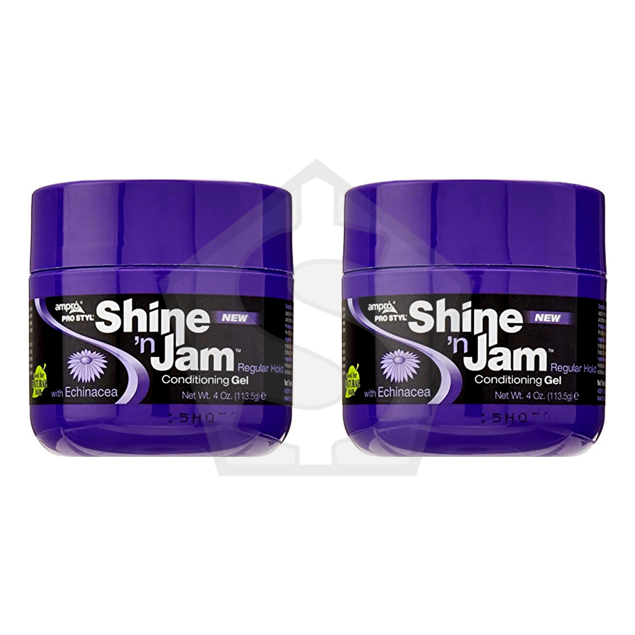 AMPRO Shine 'n Jam Conditioning Gel - Regular Hold / 4oz - Pack of 2
