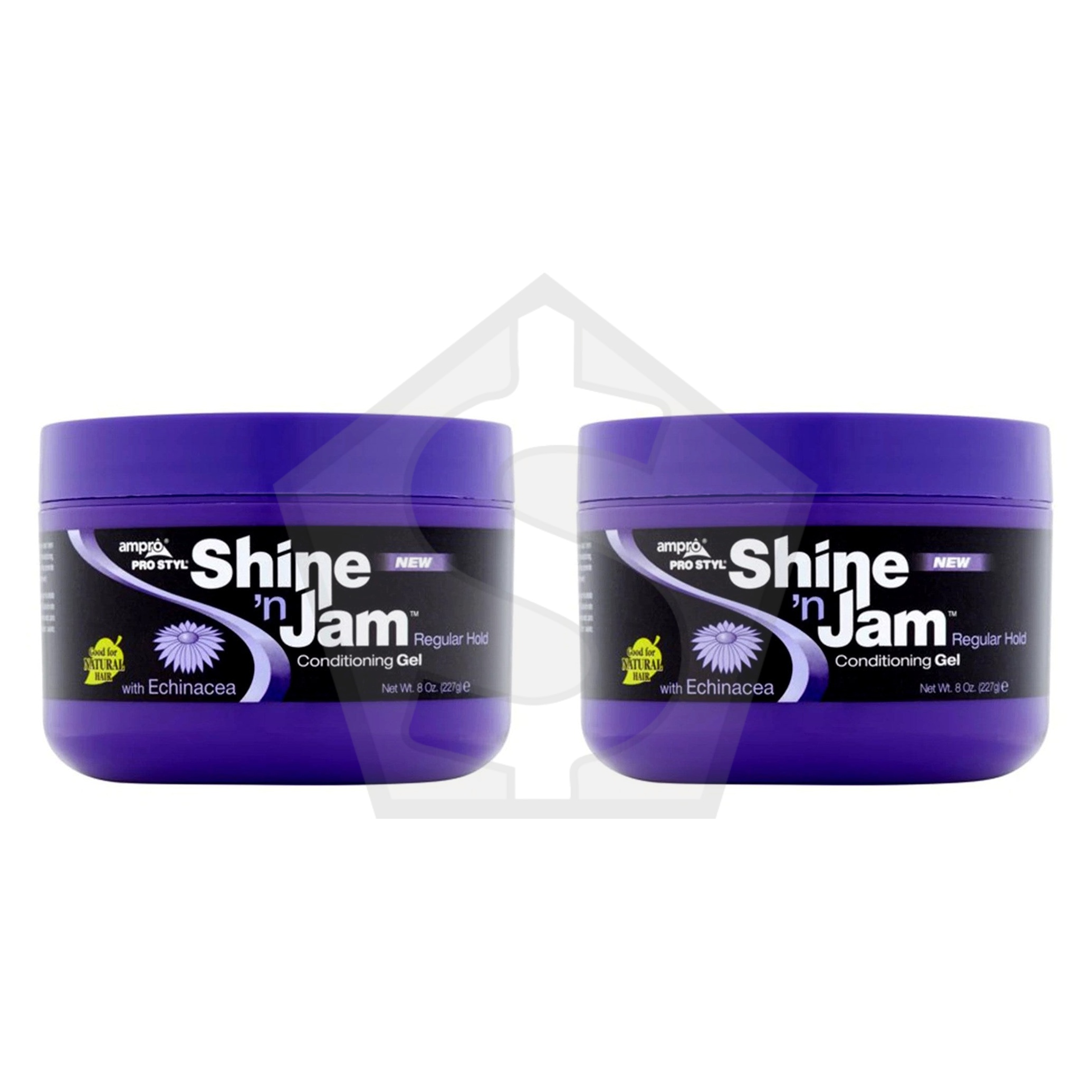 AMPRO Shine 'n Jam Conditioning Gel - Regular Hold / 8oz - Pack of 2