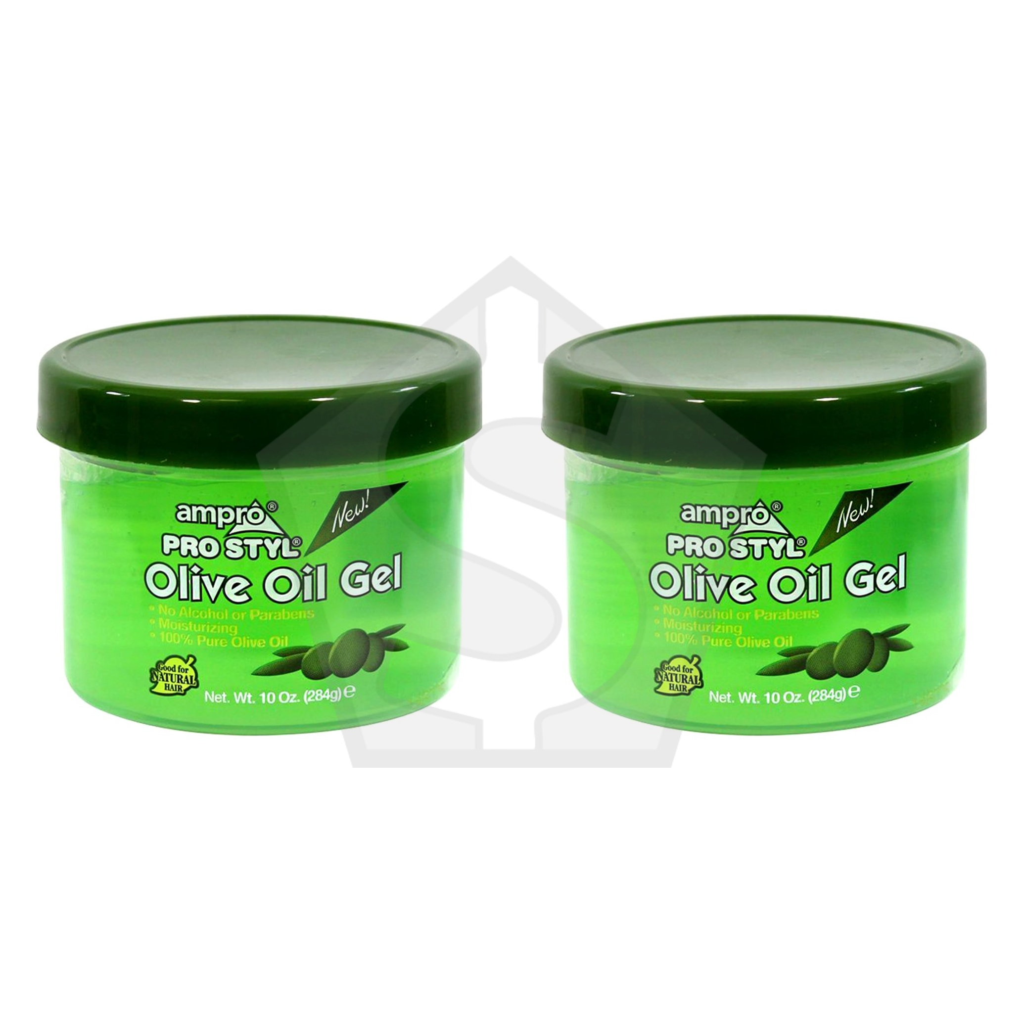 AMPRO Olive Oil Styling Gel - 10oz - Pack of 2
