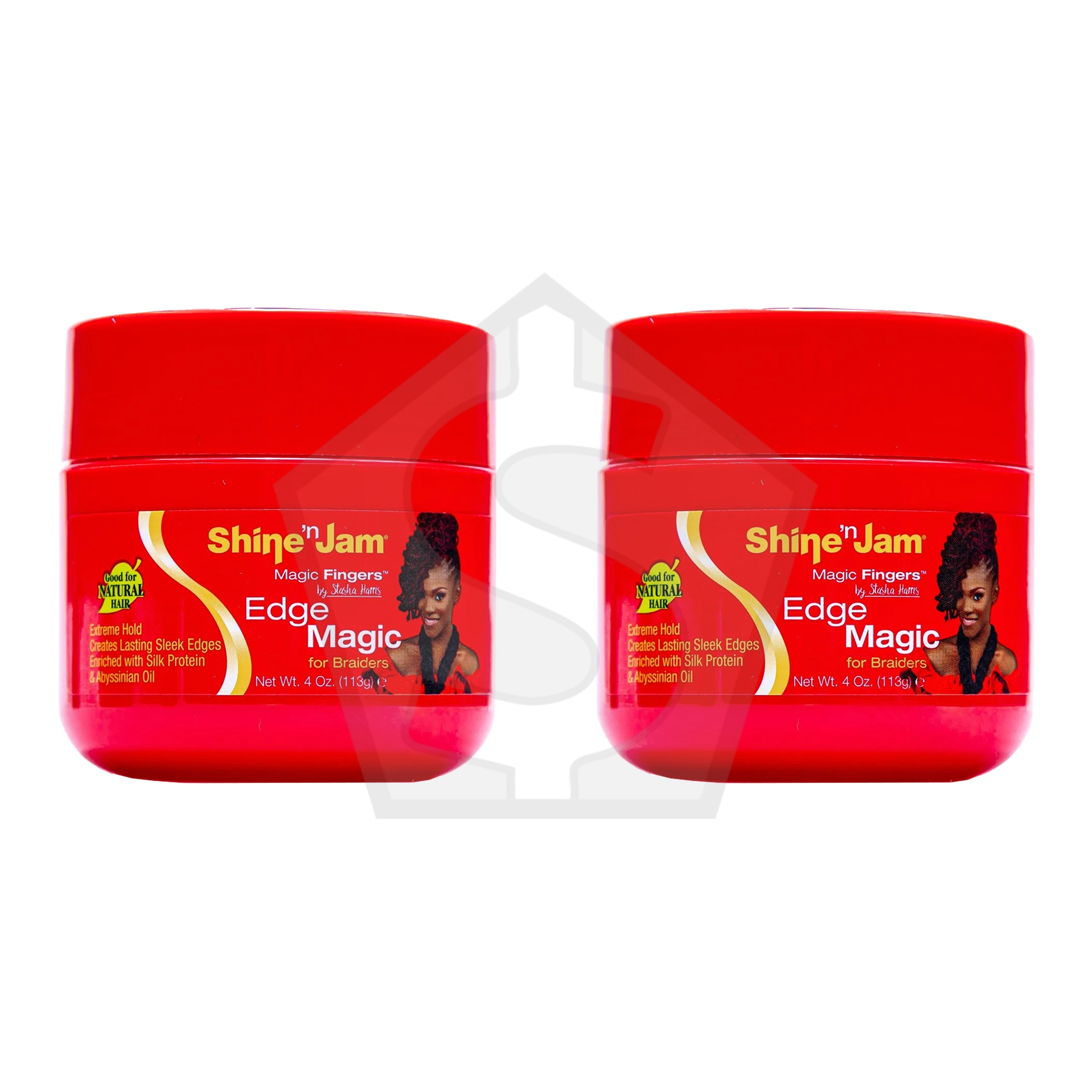Bundle of 2 - AMPRO Shine 'n Jam Magic Fingers Edge Control (4oz)
