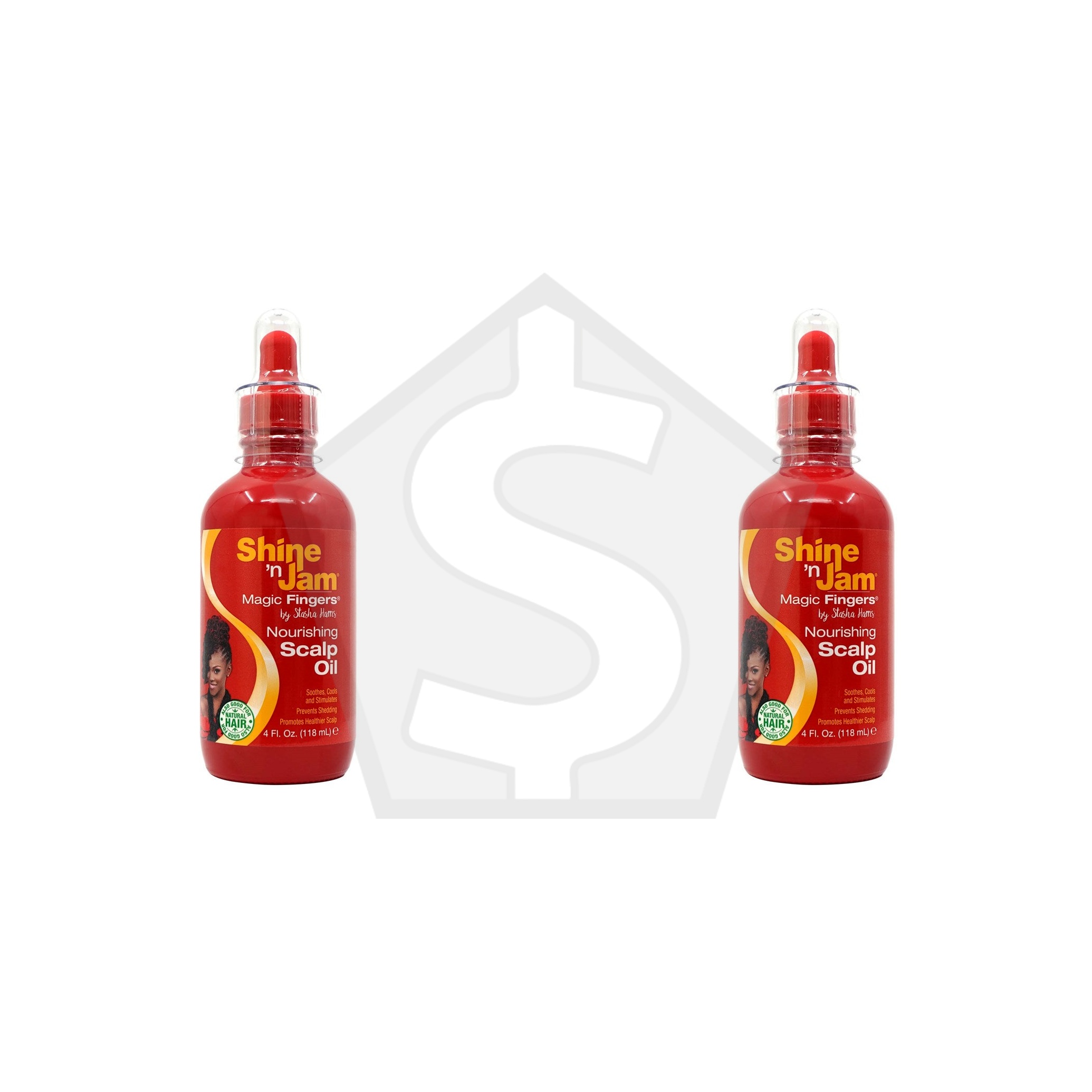 AMPRO Shine 'n Jam Magic Fingers Nourishing Scalp Oil (4oz) - Pack of 2